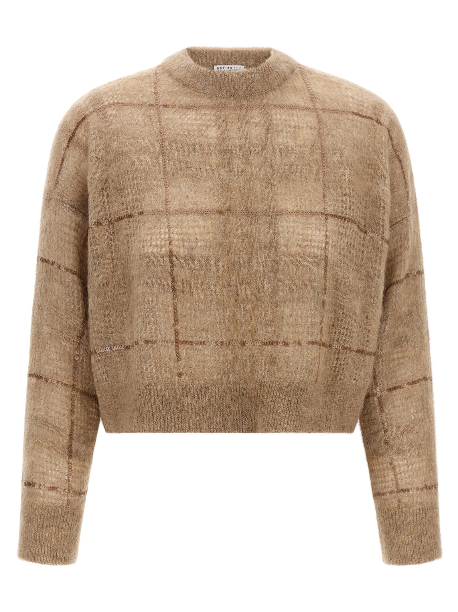 Brunello Cucinelli Beige Wool Women's Cardigan