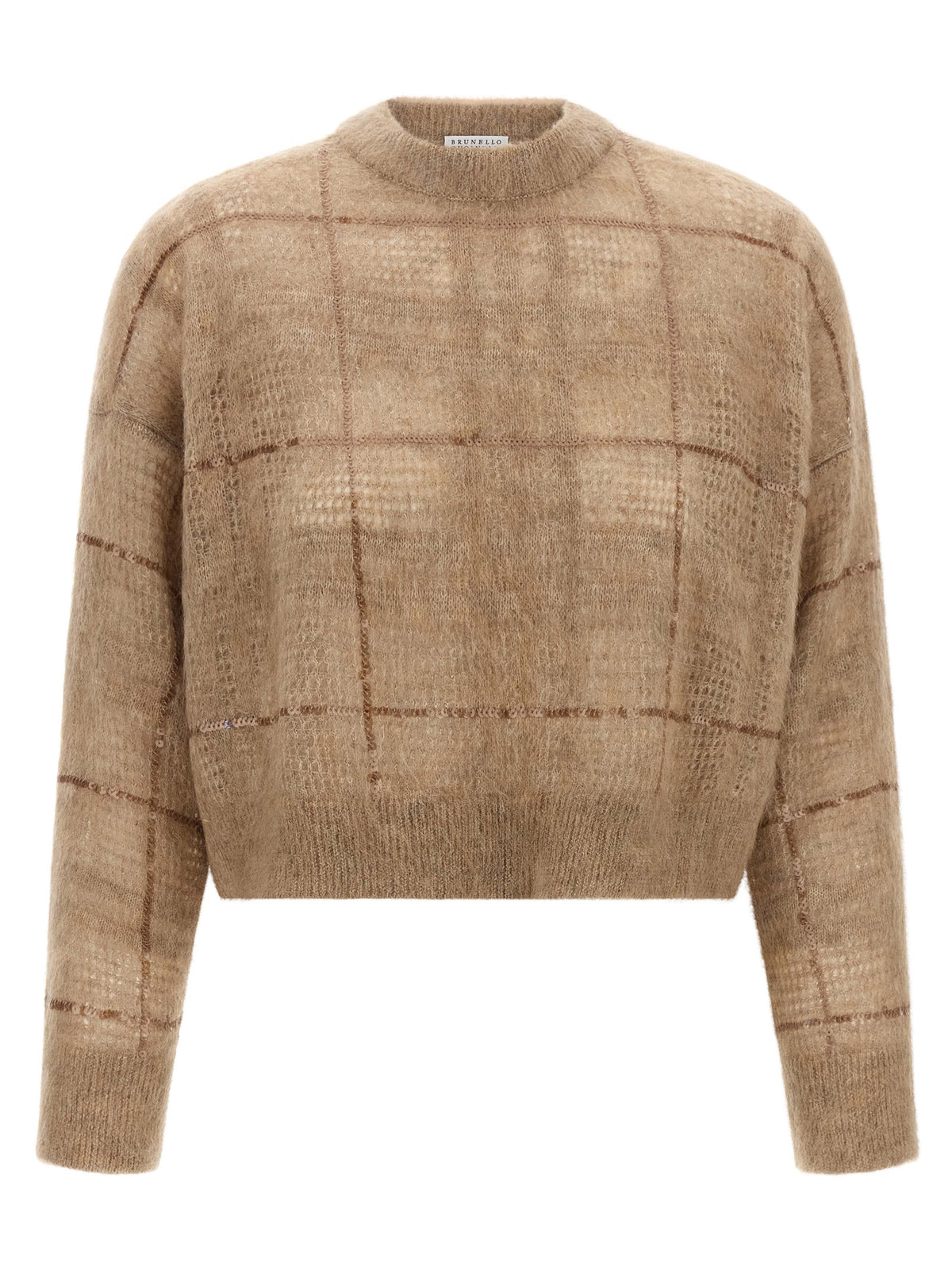 Brunello Cucinelli Beige Wool Women's Cardigan