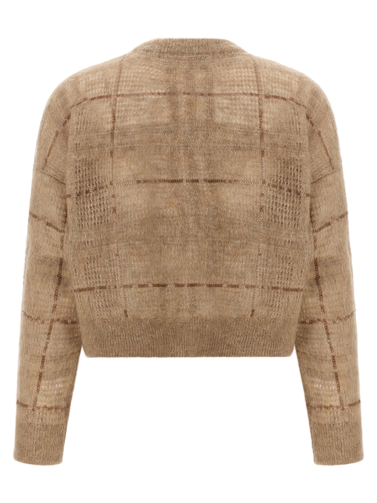 Brunello Cucinelli Beige Wool Women's Cardigan