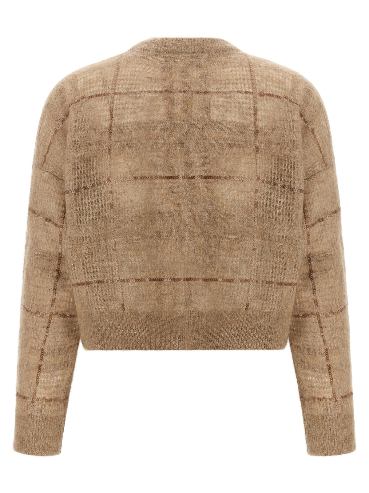 Brunello Cucinelli Beige Wool Women's Cardigan