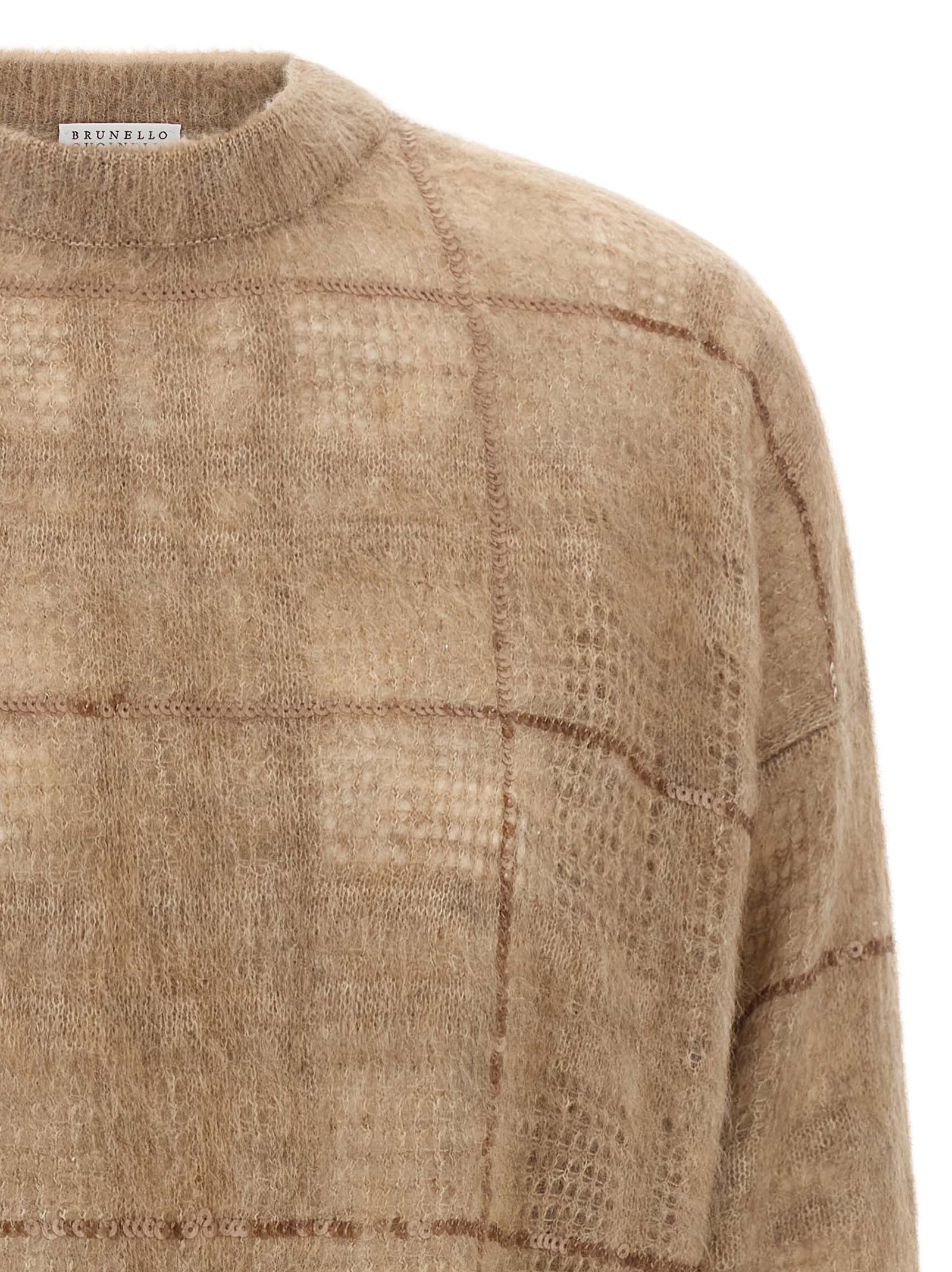 Brunello Cucinelli Beige Wool Women's Cardigan
