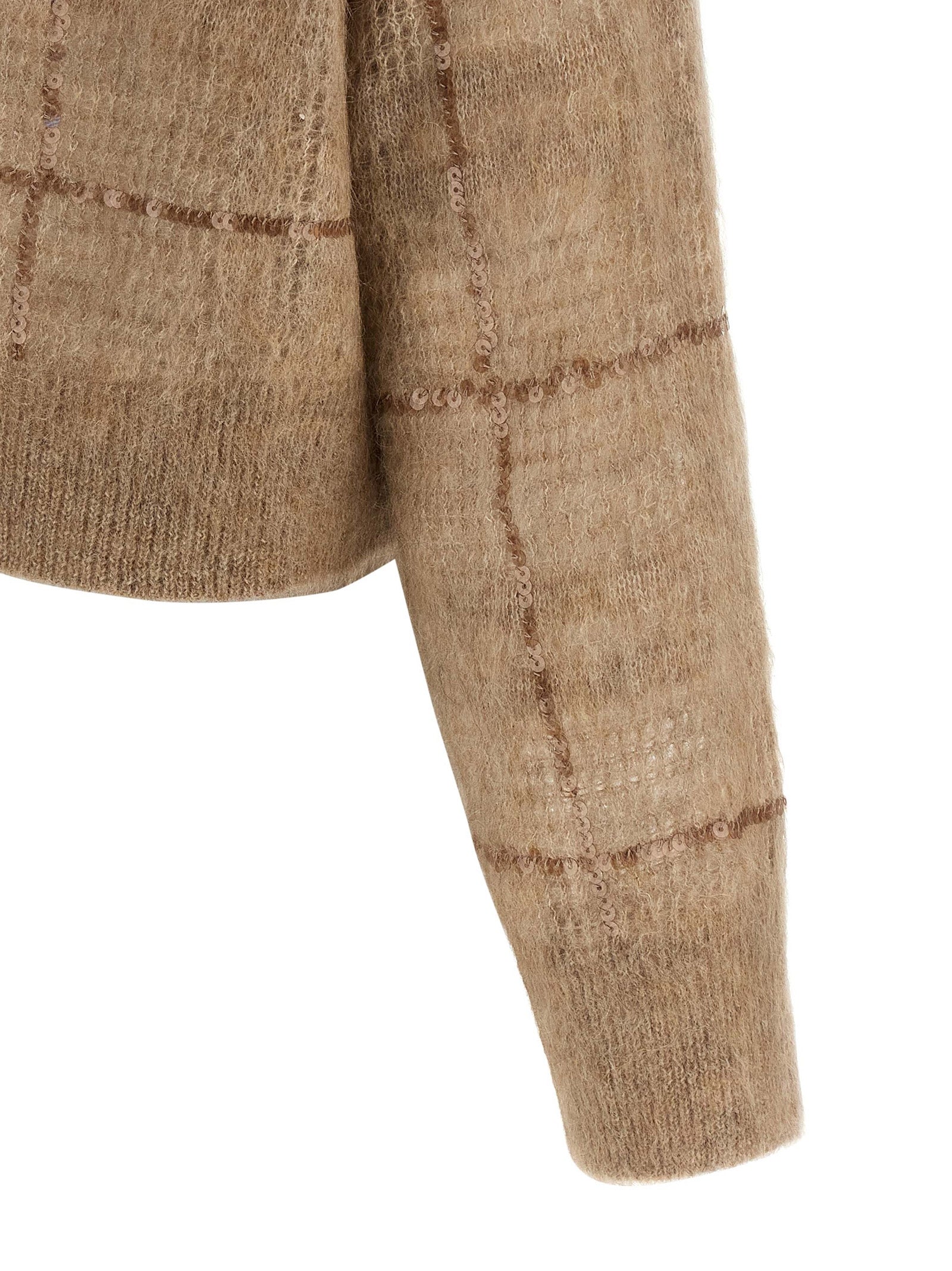 Brunello Cucinelli Beige Wool Women's Cardigan