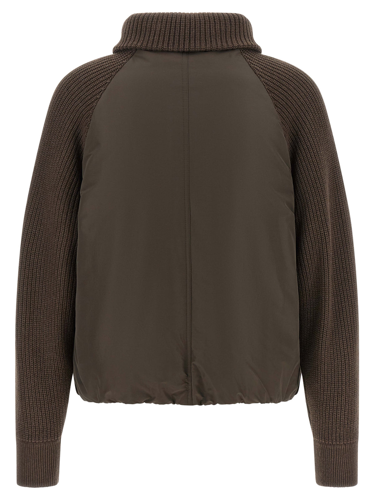 Brunello Cucinelli Brown Cotton Full-Length Women's Jacket