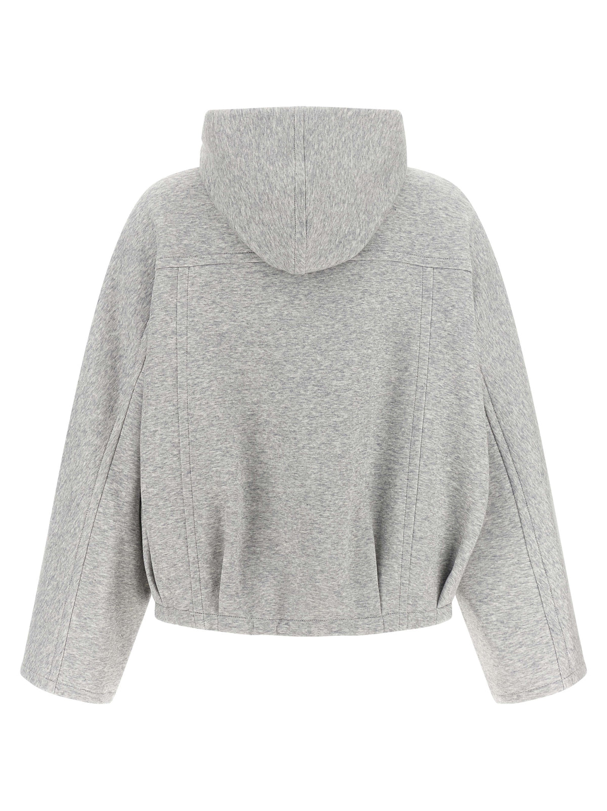Brunello Cucinelli Gray Cotton Women's Hoodie