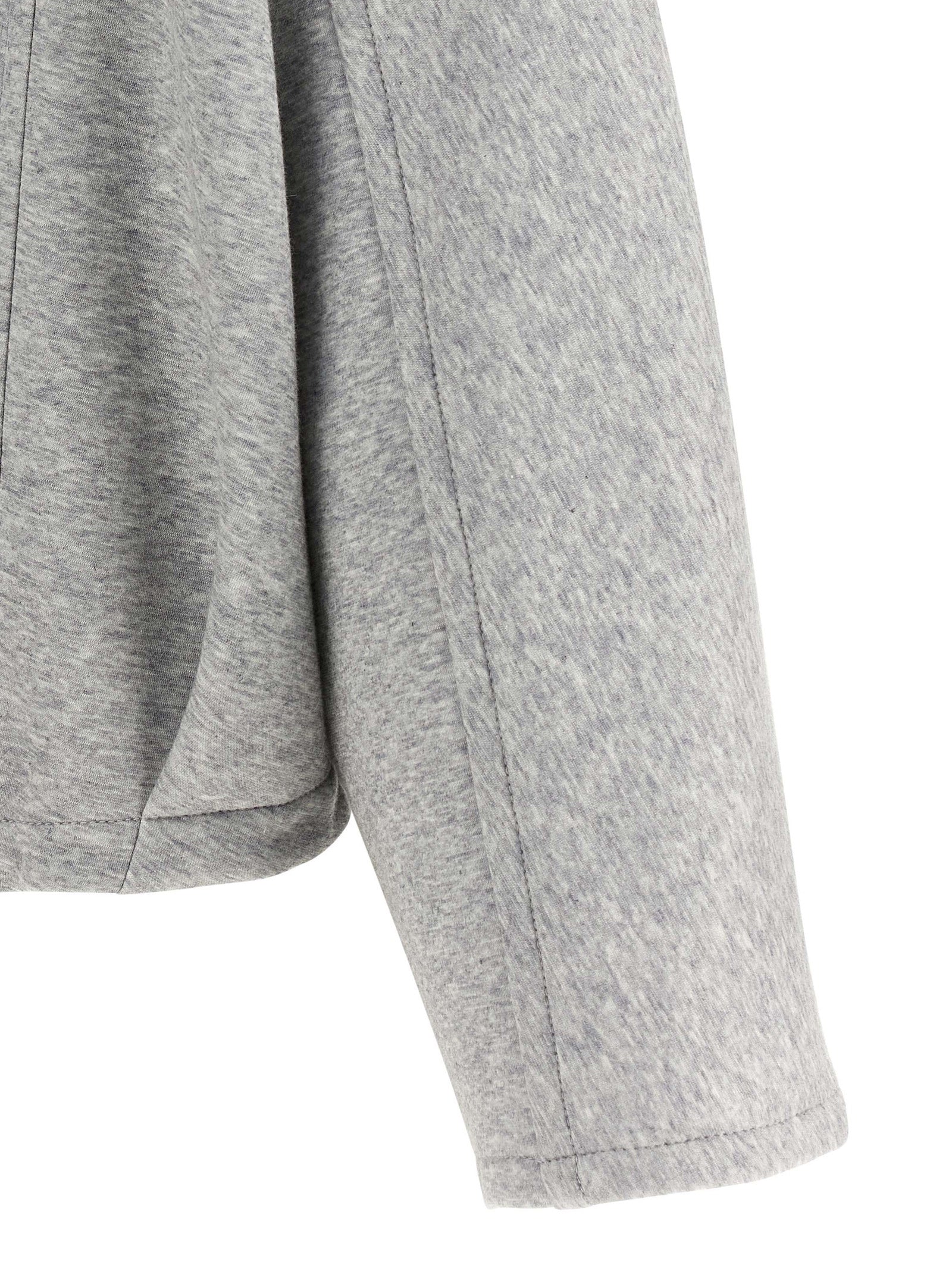 Brunello Cucinelli Gray Cotton Women's Hoodie