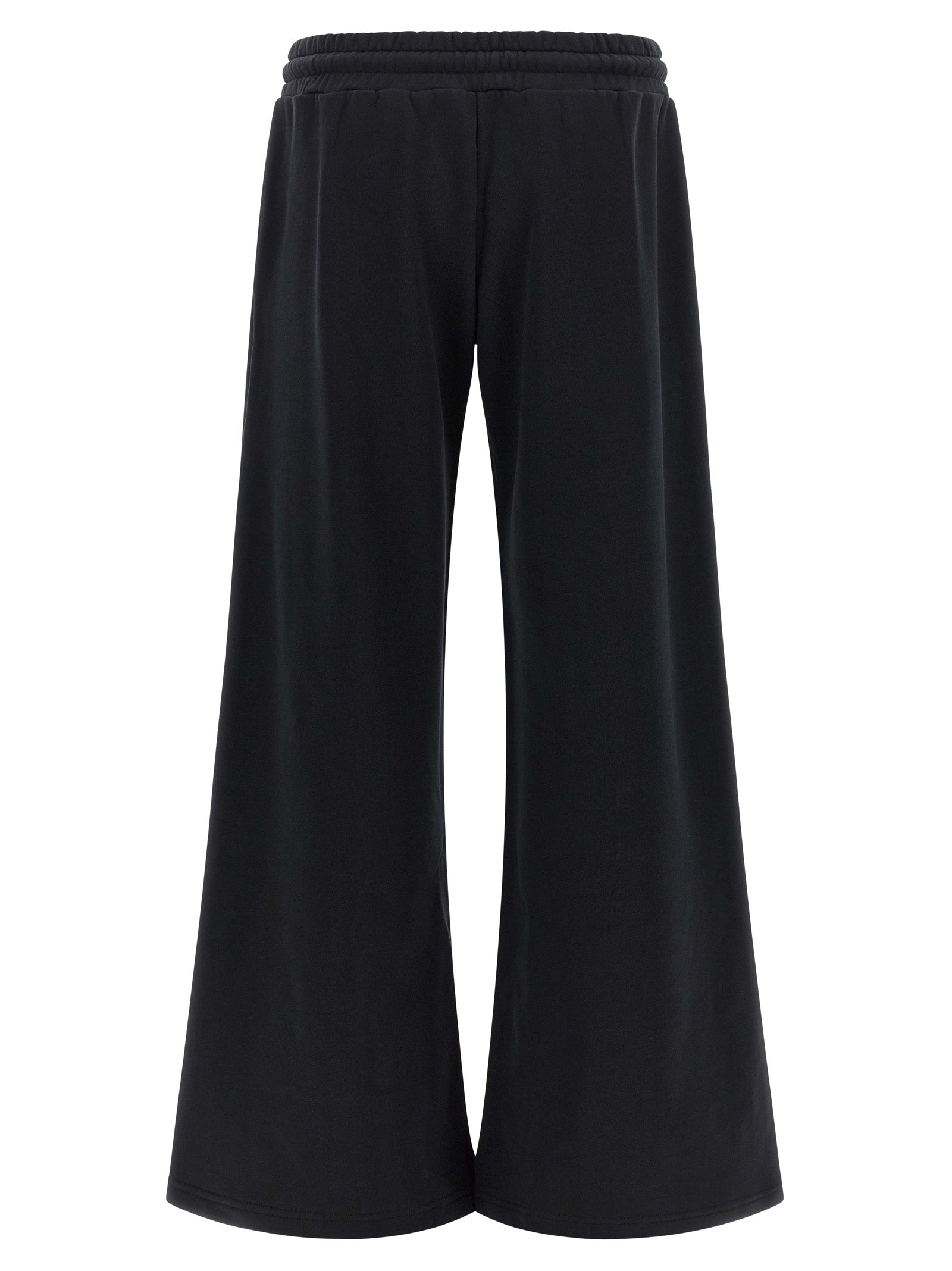 Off-White Black Cotton Joggers (Workout Women's Pants)
