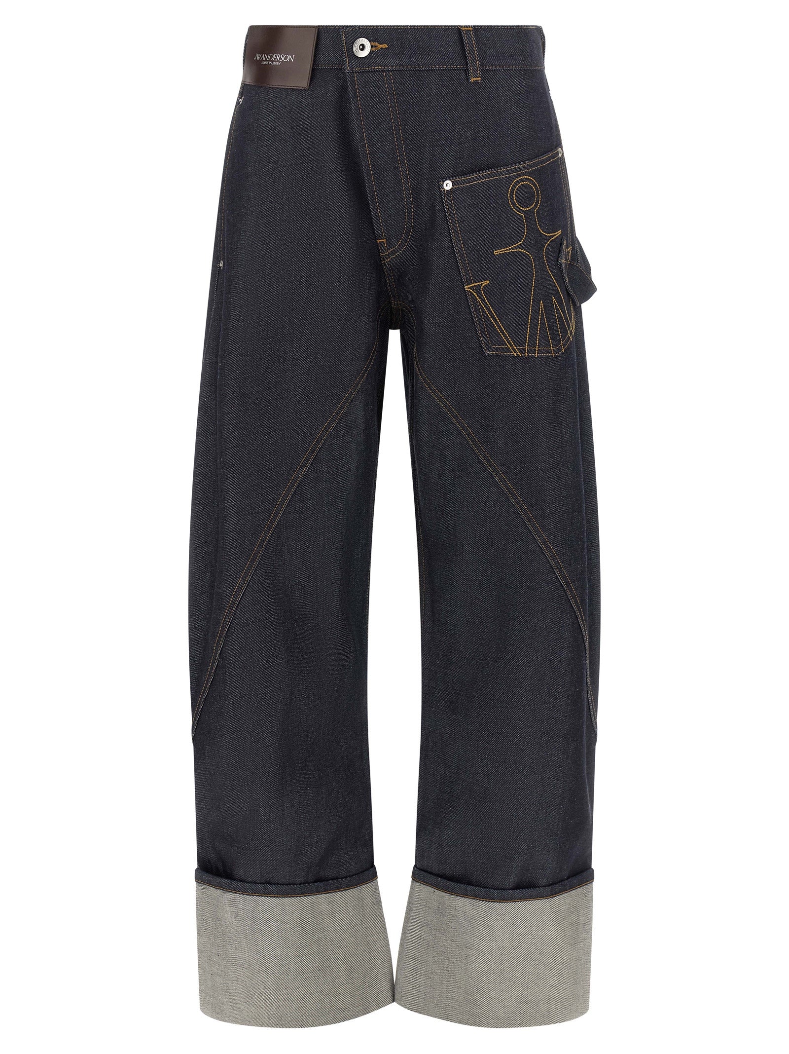 J.W.Anderson Blue Cotton Straight-Leg Women's Jeans