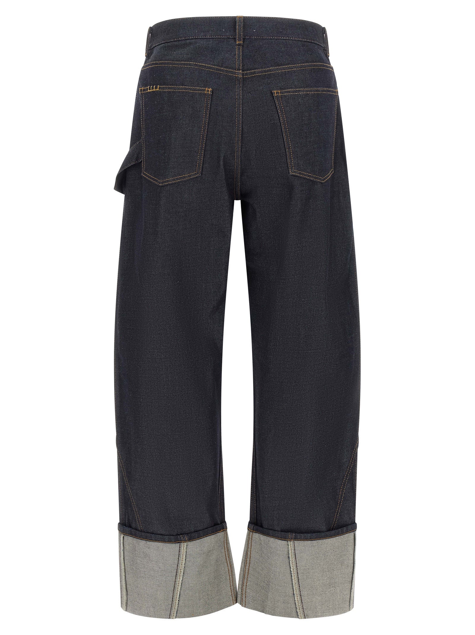J.W.Anderson Blue Cotton Straight-Leg Women's Jeans