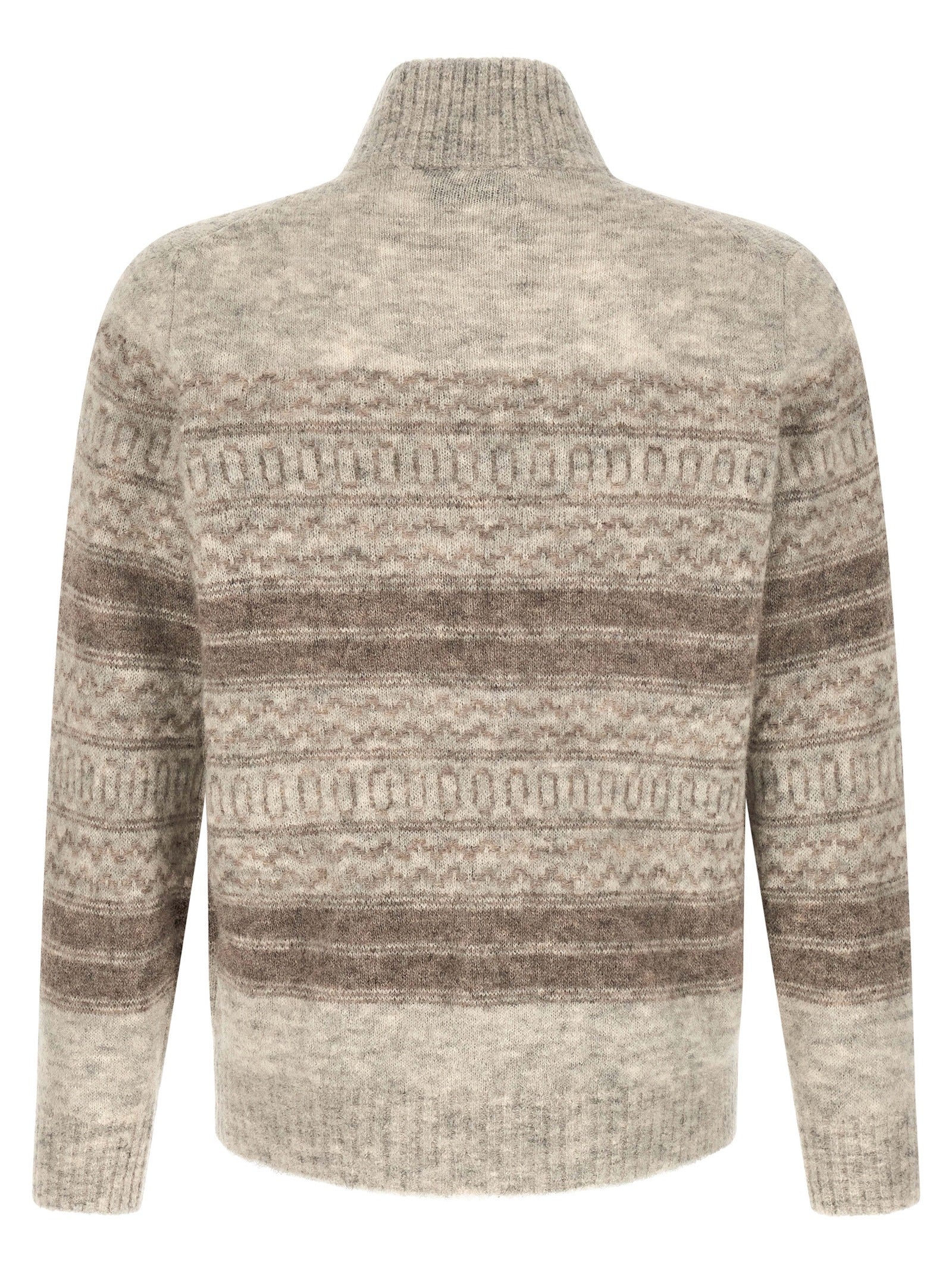 Brunello Cucinelli Beige Alpaca Leather Men's Cardigan