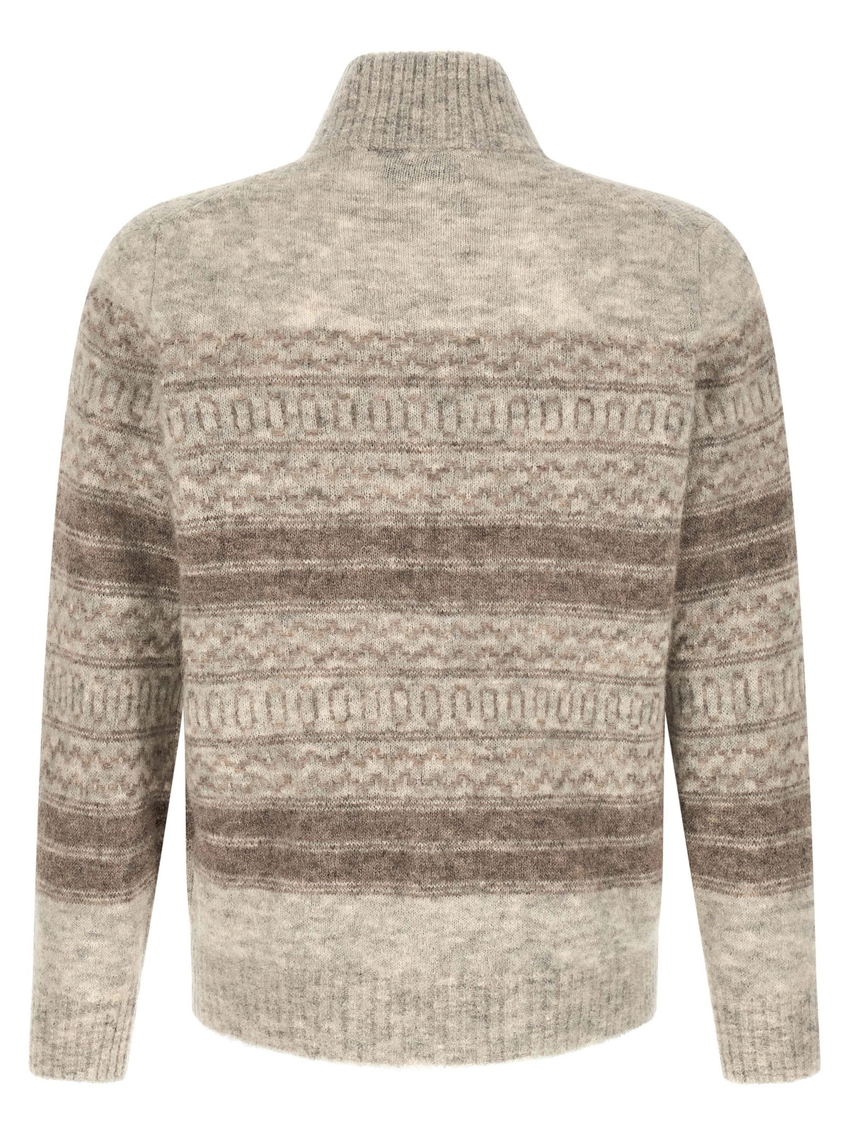 Brunello Cucinelli Beige Alpaca Leather Men's Cardigan