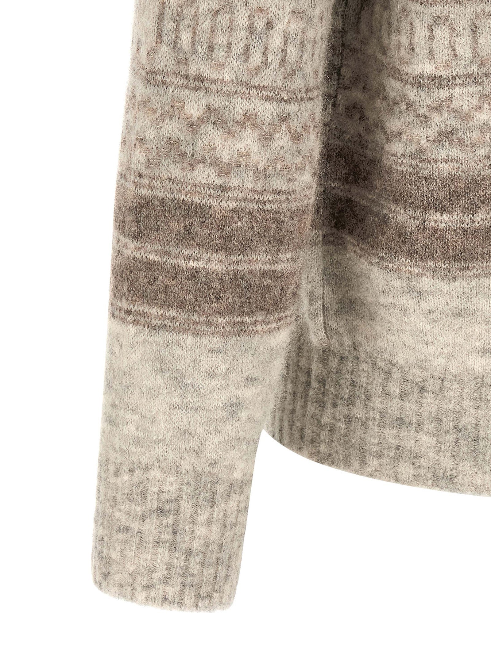 Brunello Cucinelli Beige Alpaca Leather Men's Cardigan