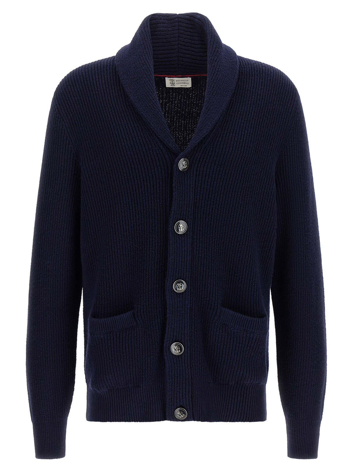 Brunello Cucinelli Blue Cotton Men's Cardigan