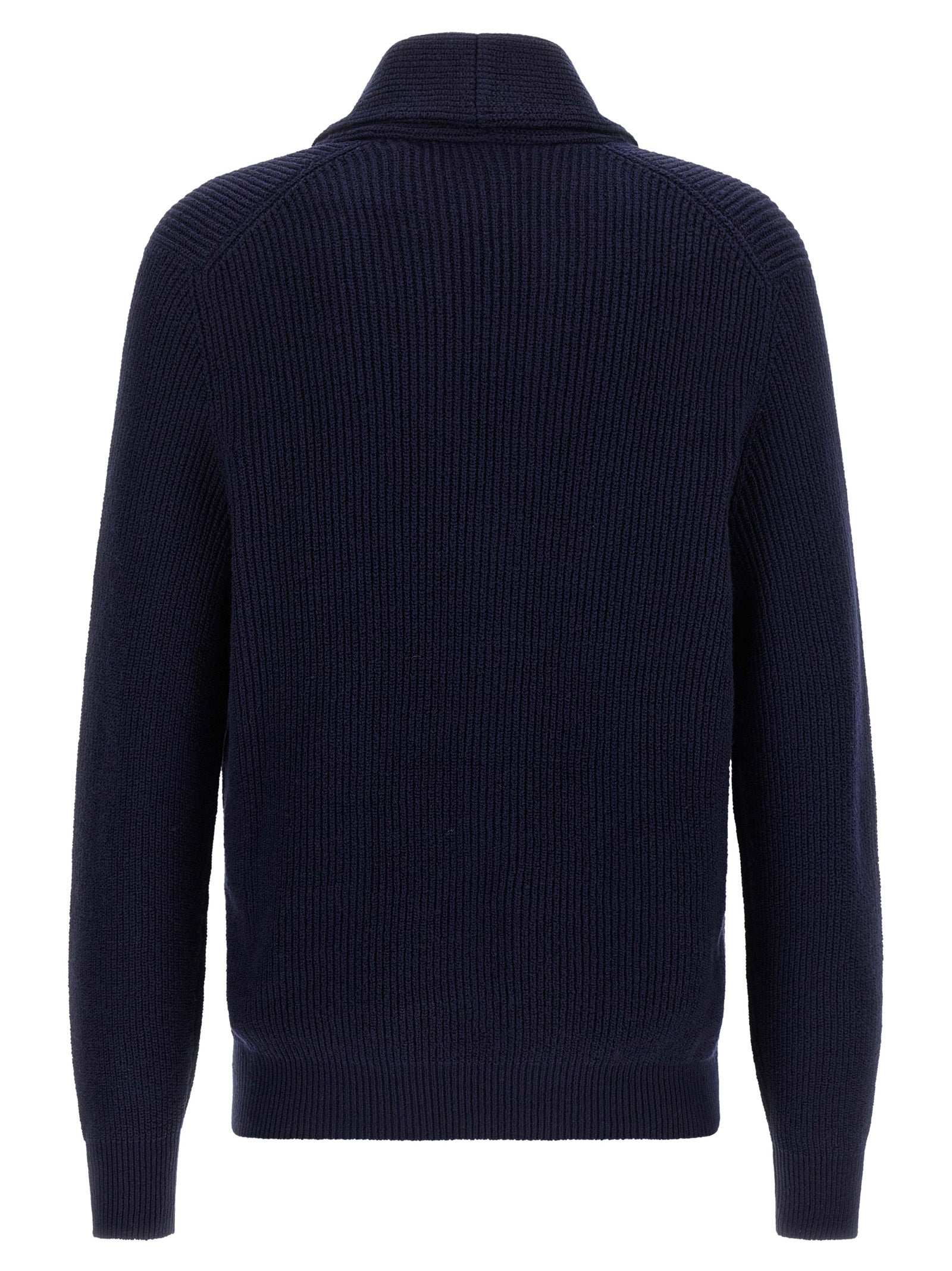 Brunello Cucinelli Blue Cotton Men's Cardigan