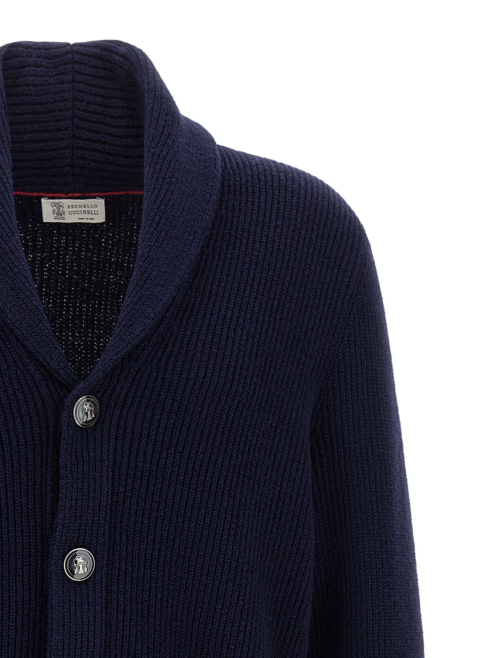 Brunello Cucinelli Blue Cotton Men's Cardigan