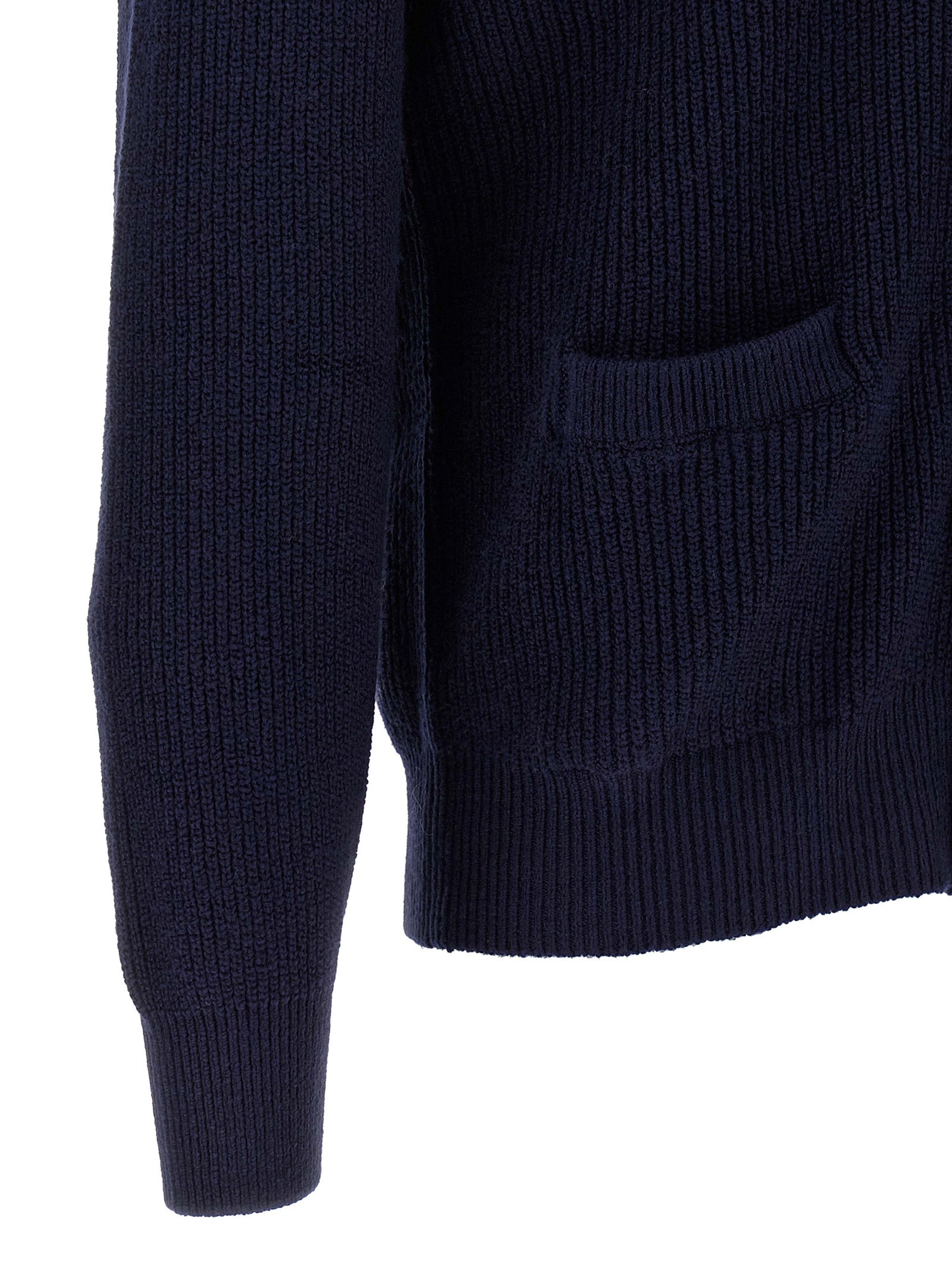 Brunello Cucinelli Blue Cotton Men's Cardigan