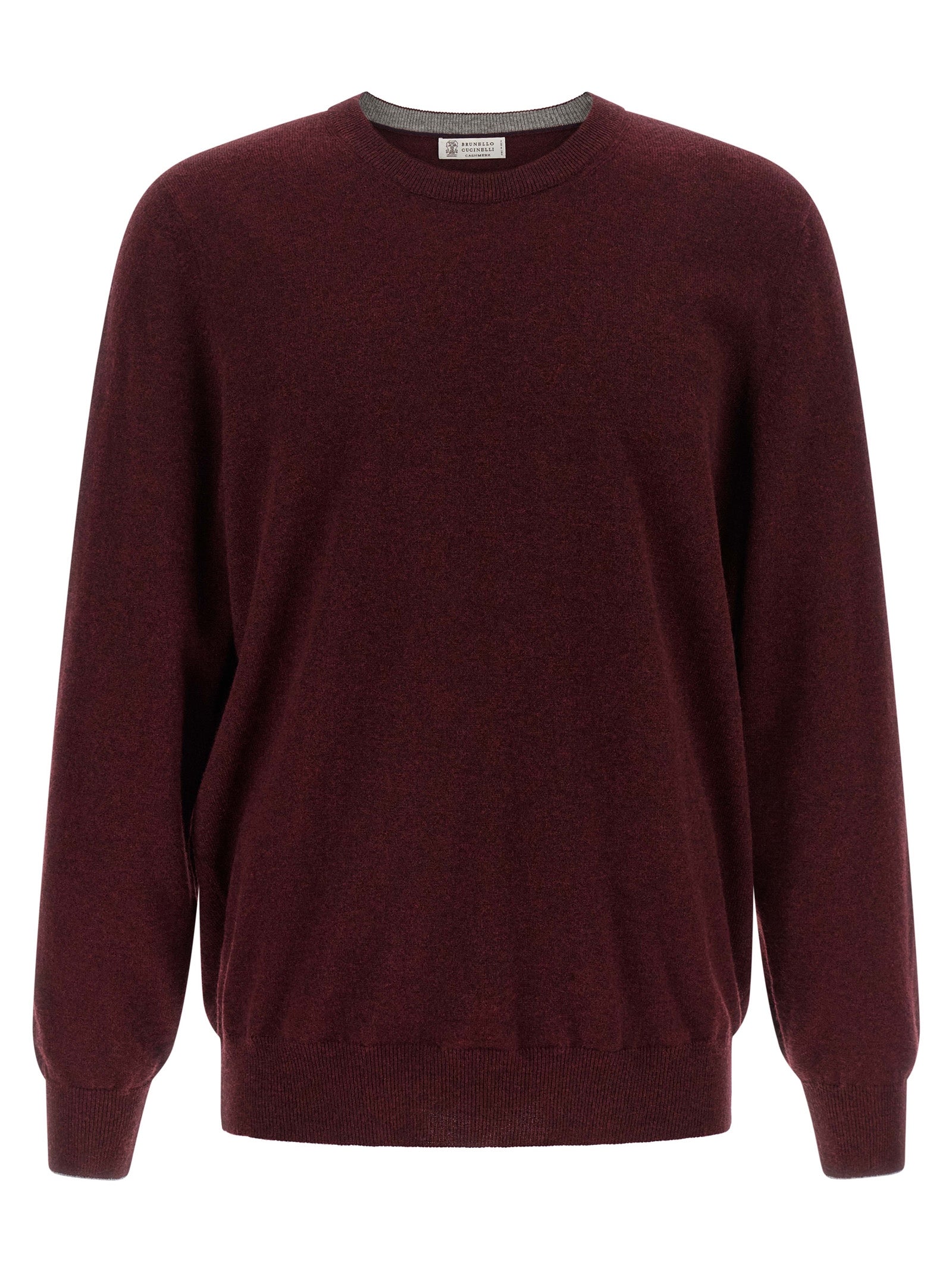 Brunello Cucinelli Bordeaux Cashmere Men's Cardigan