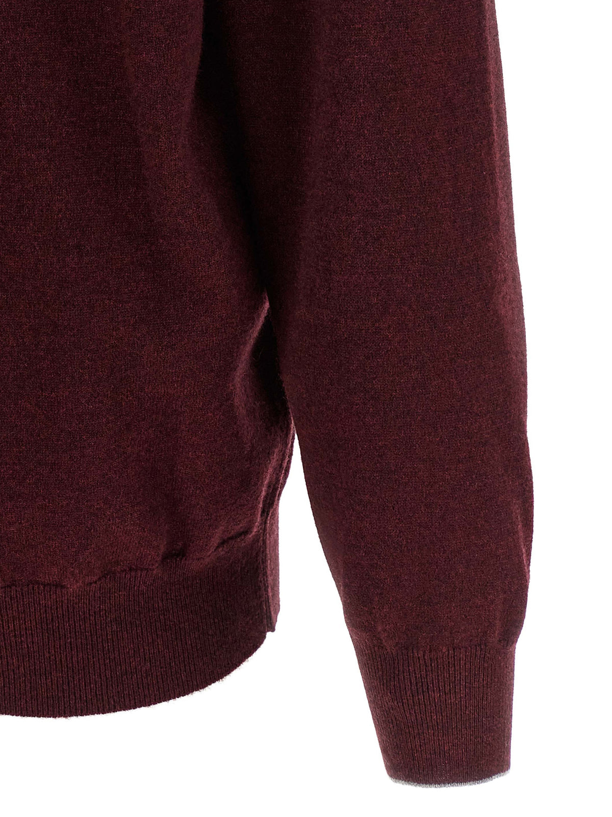 Brunello Cucinelli Bordeaux Cashmere Men's Cardigan