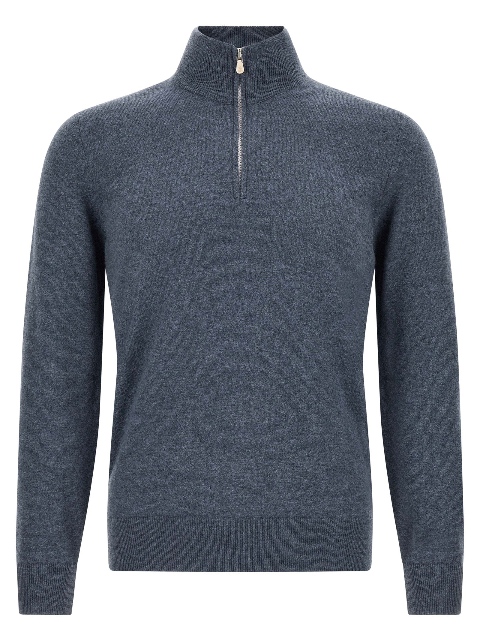 Brunello Cucinelli Blue Cashmere Men's Cardigan