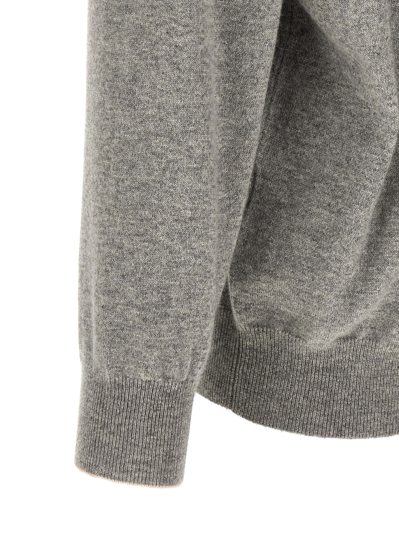 Brunello Cucinelli Gray Cashmere Men's Cardigan