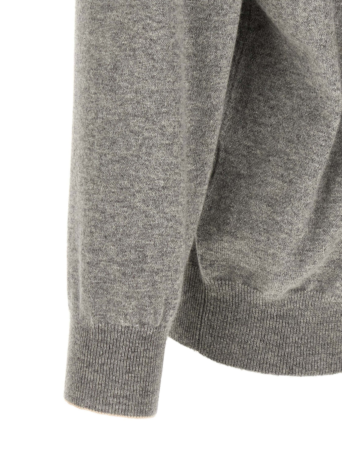 Brunello Cucinelli Gray Cashmere Men's Cardigan