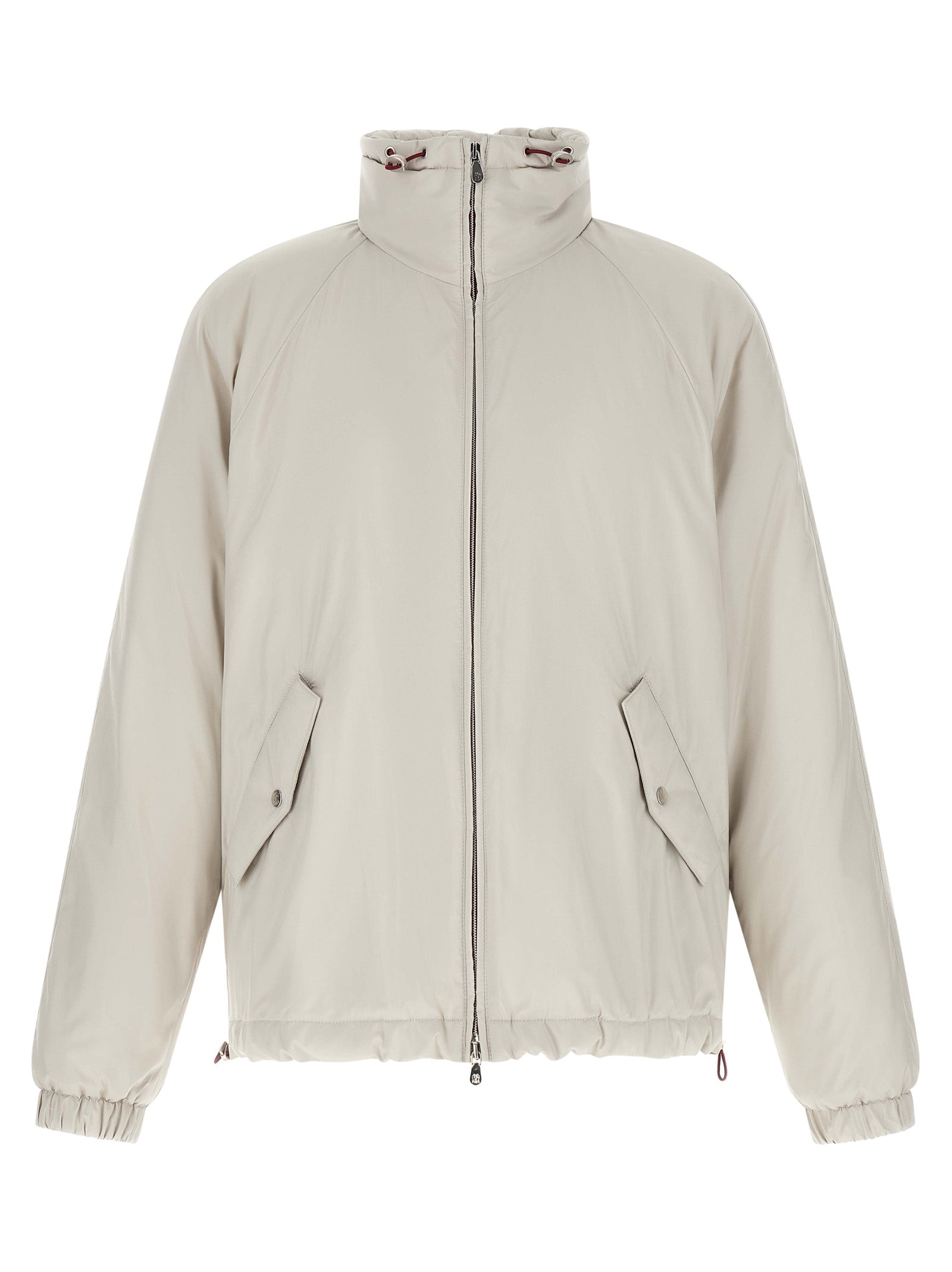 Brunello Cucinelli White Polyester Shell Men's Jacket