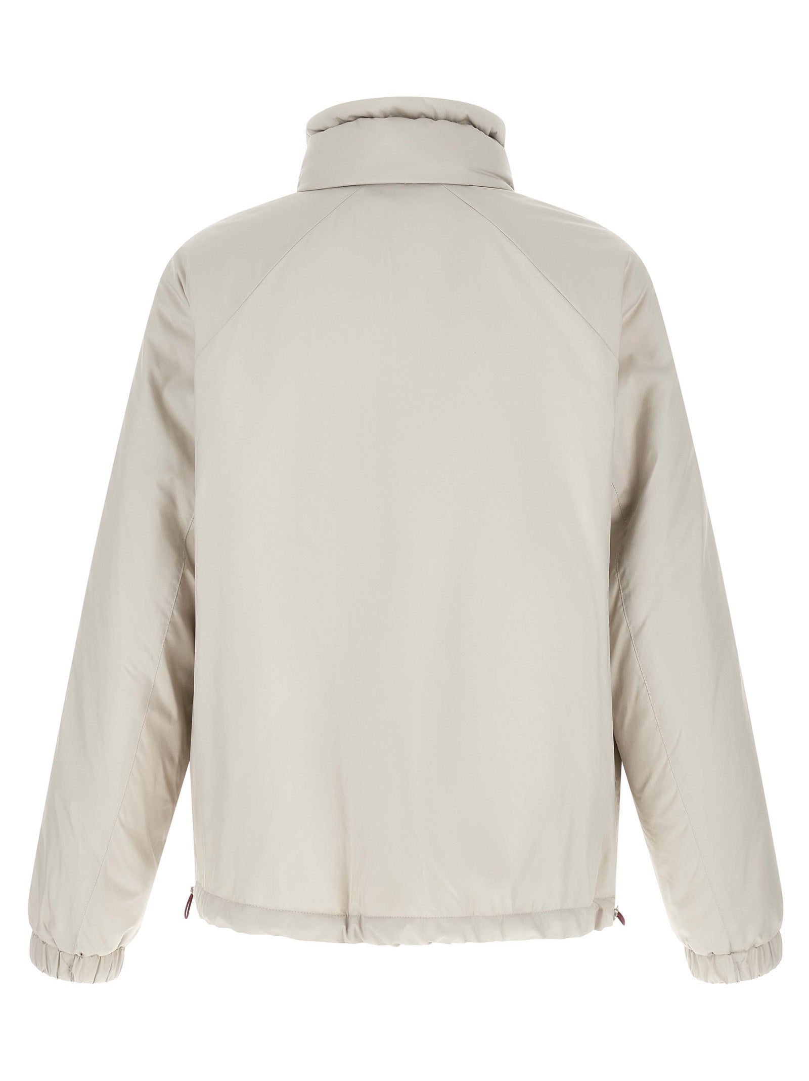 Brunello Cucinelli White Polyester Shell Men's Jacket