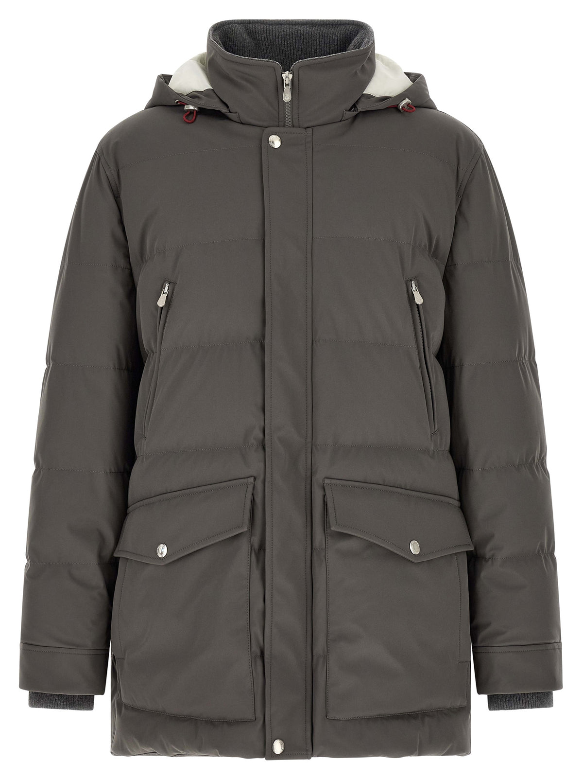 Brunello Cucinelli Gray Polyamide Men's Parka