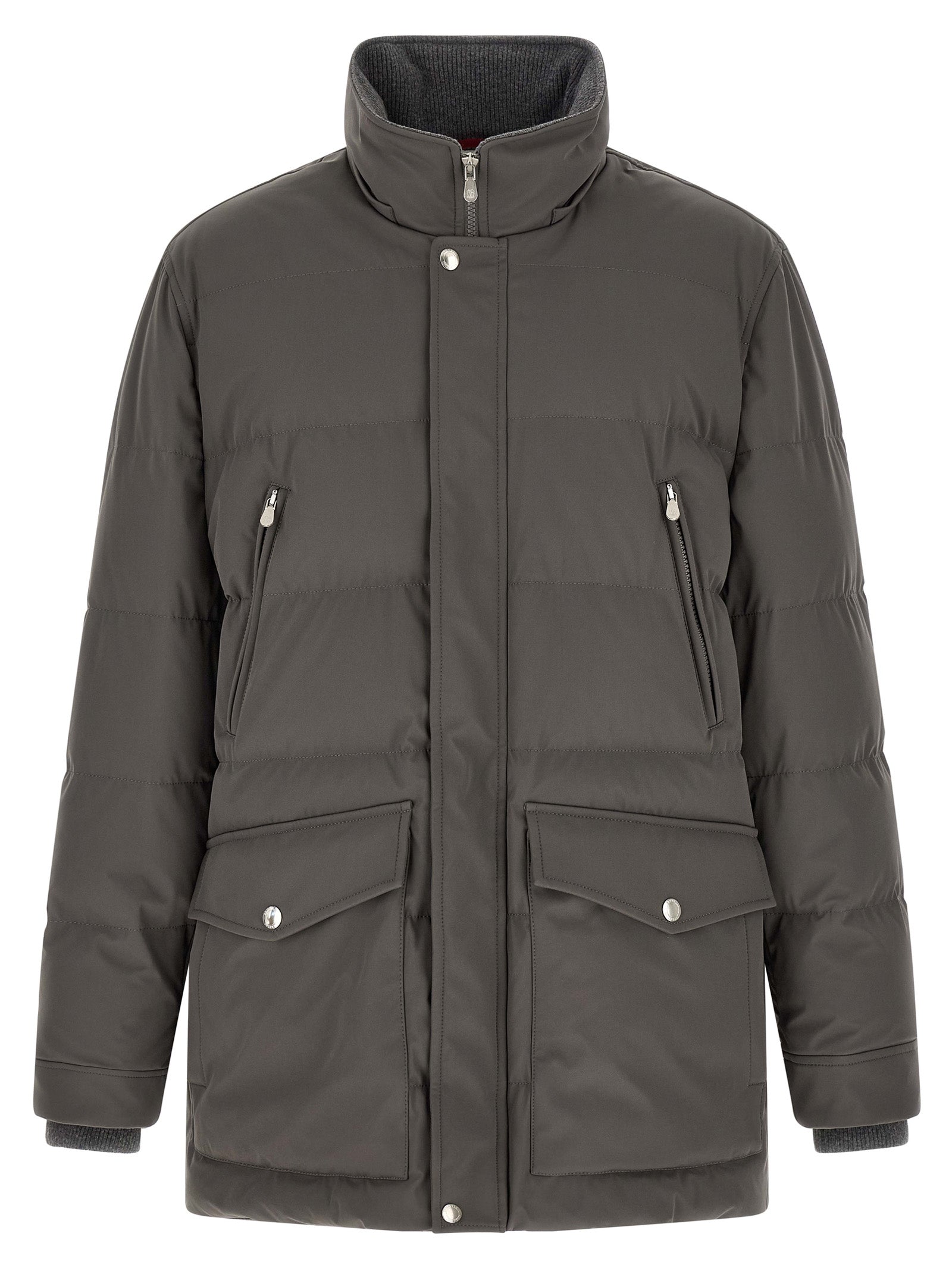 Brunello Cucinelli Gray Polyamide Men's Parka