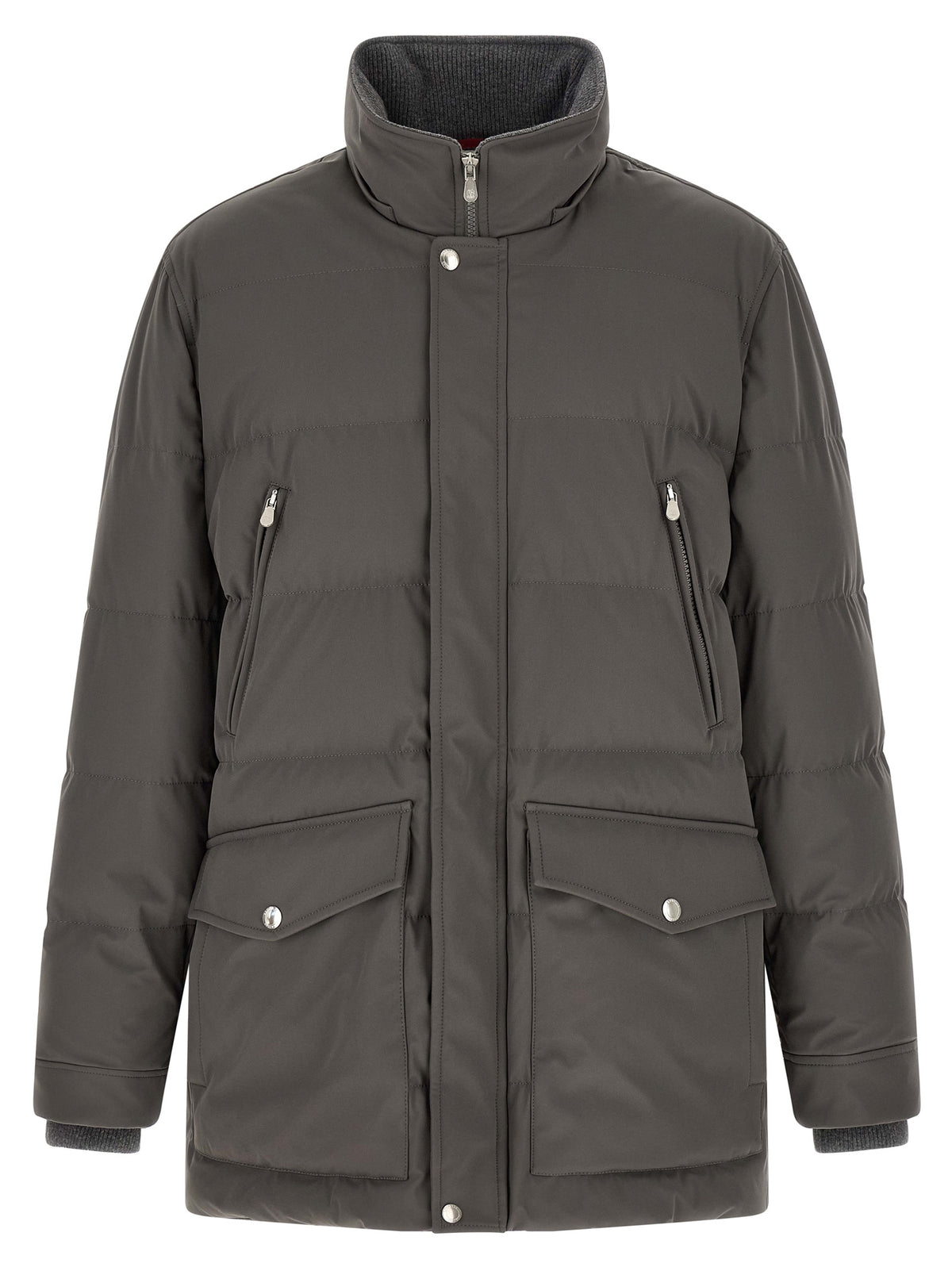Brunello Cucinelli Gray Polyamide Men's Parka