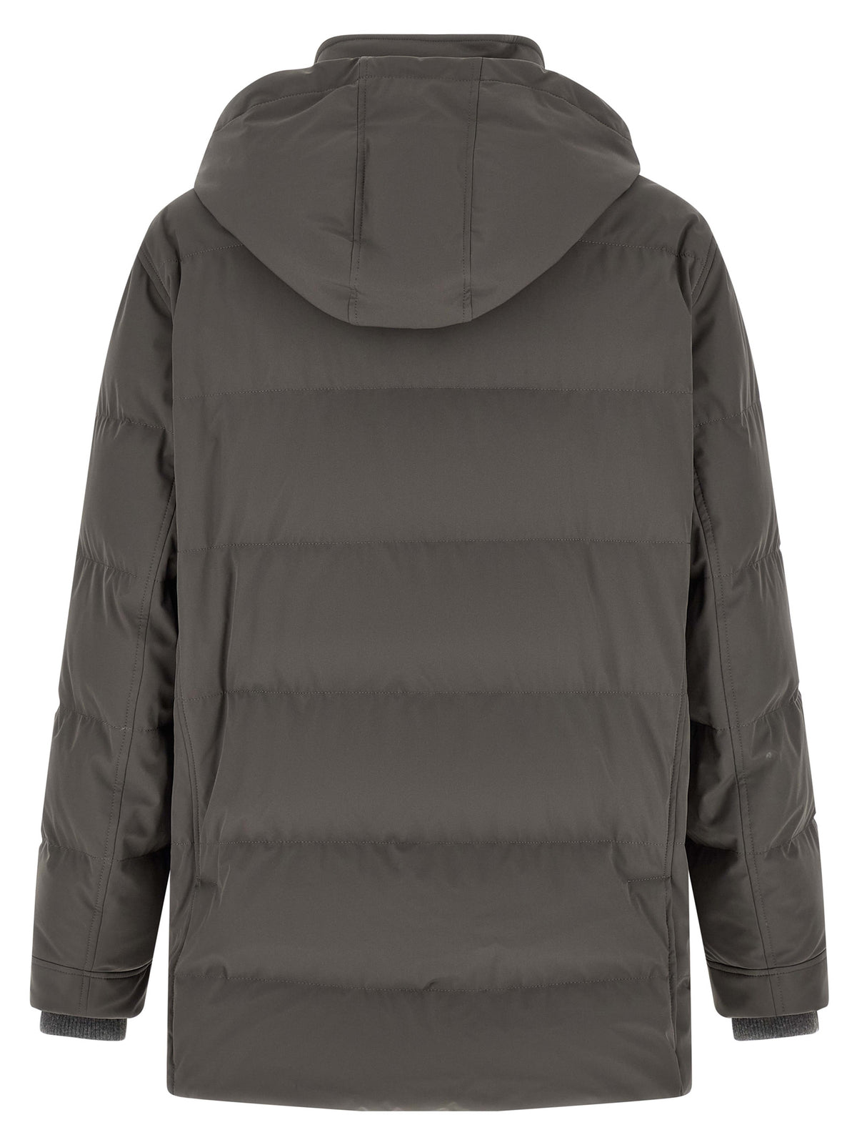 Brunello Cucinelli Gray Polyamide Men's Parka