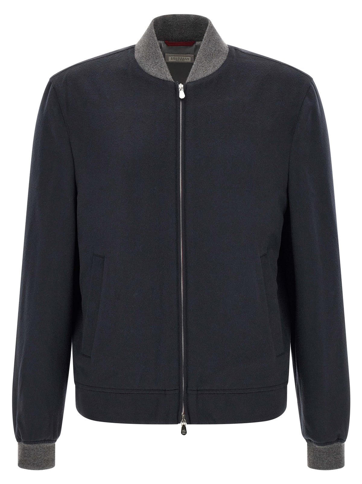 Brunello Cucinelli Blue Cashmere Men's Bomber