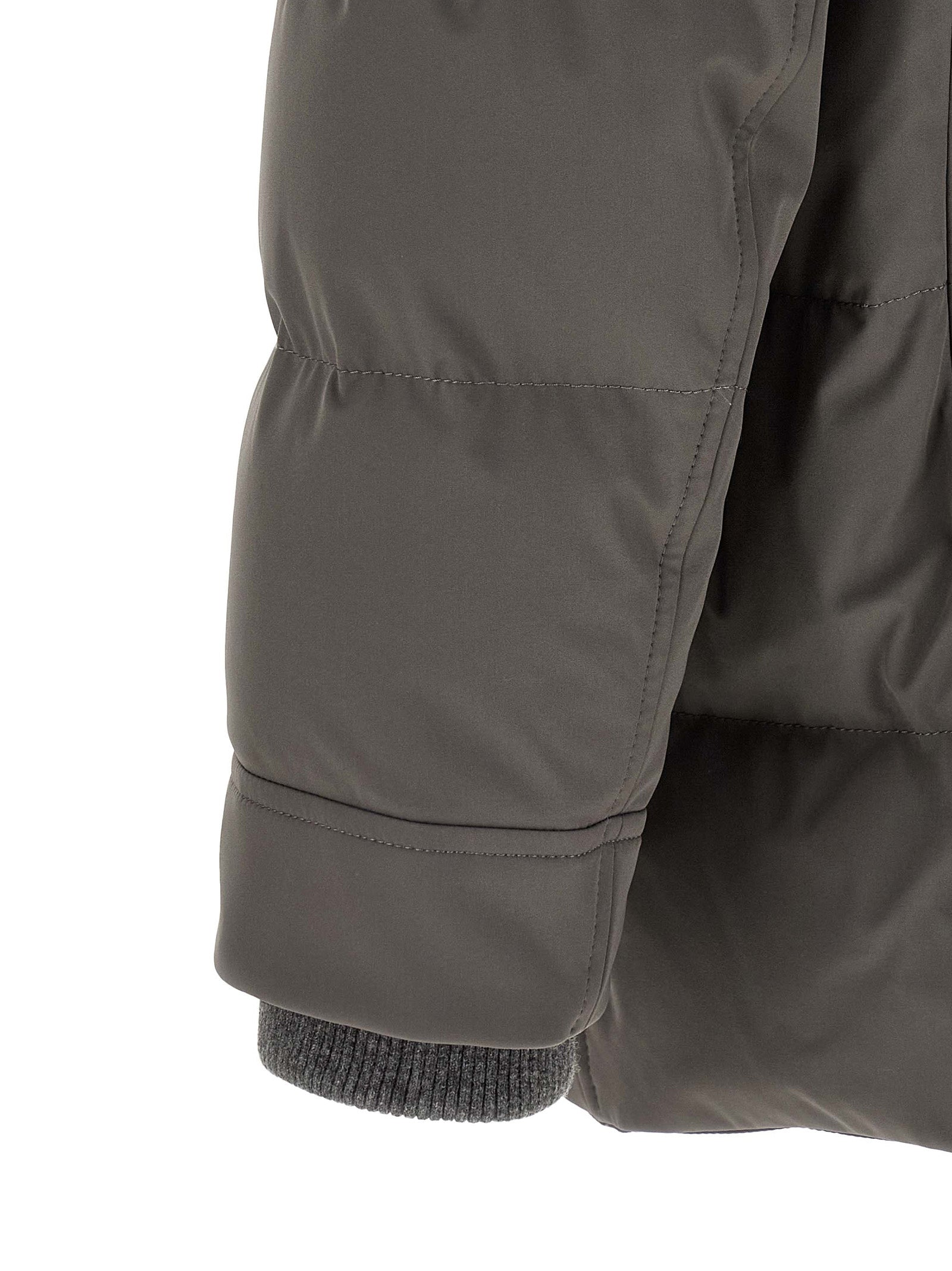 Brunello Cucinelli Gray Polyamide Men's Parka