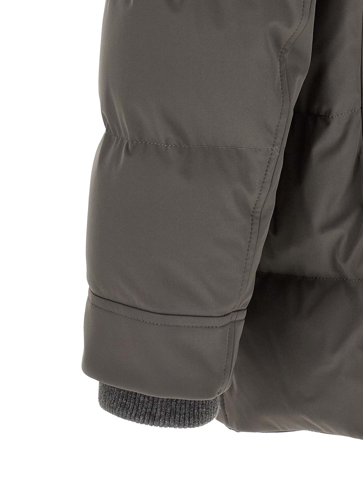 Brunello Cucinelli Gray Polyamide Men's Parka