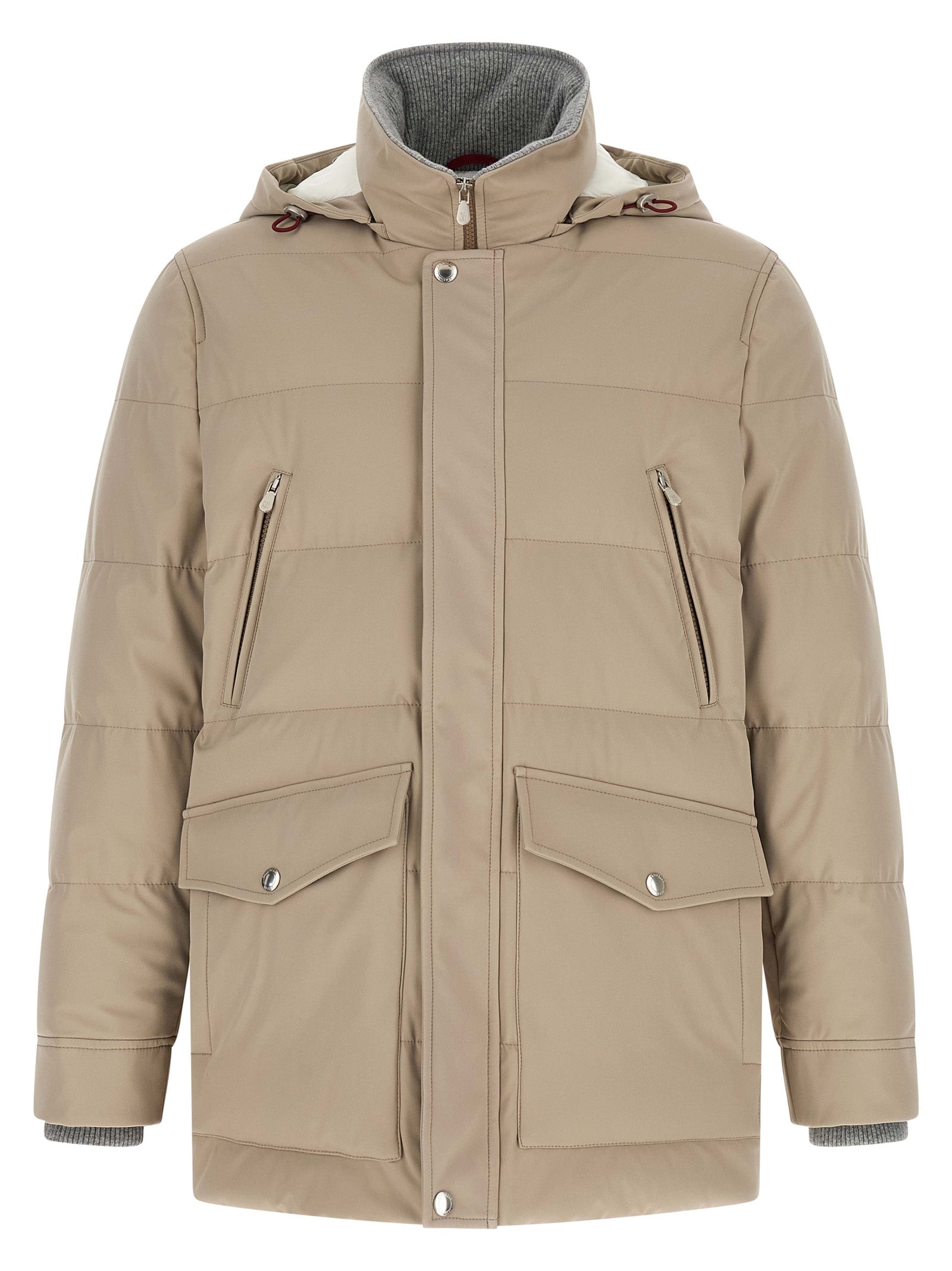 Brunello Cucinelli Beige Polyamide Men's Parka