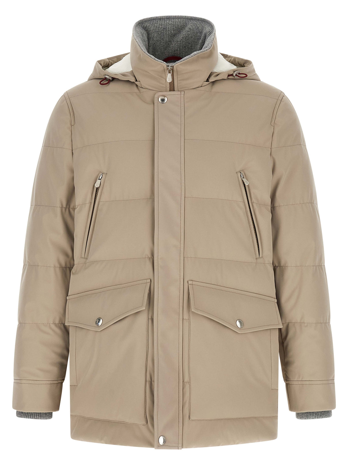 Brunello Cucinelli Beige Polyamide Men's Parka