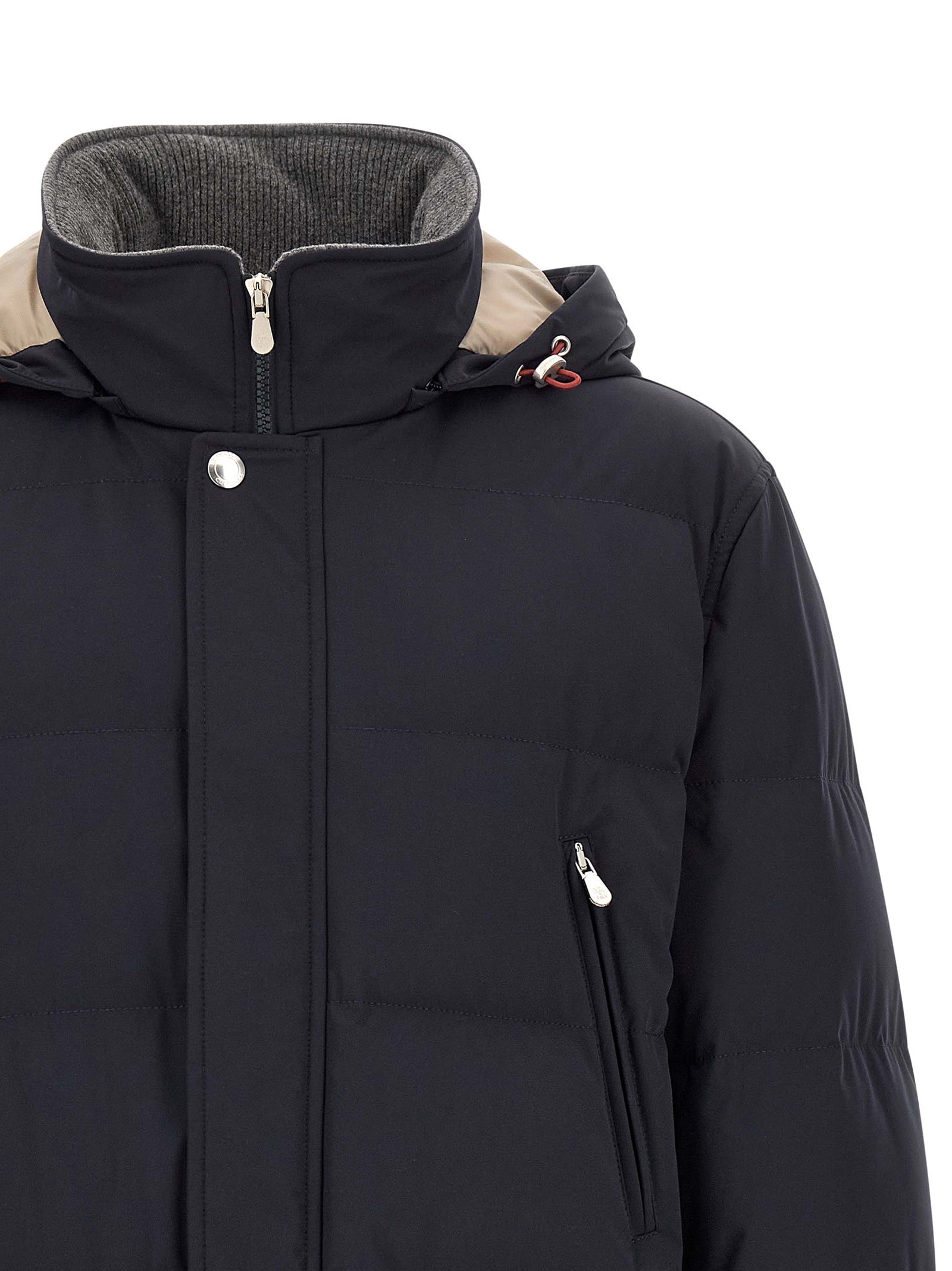 Brunello Cucinelli Blue Polyamide Men's Parka