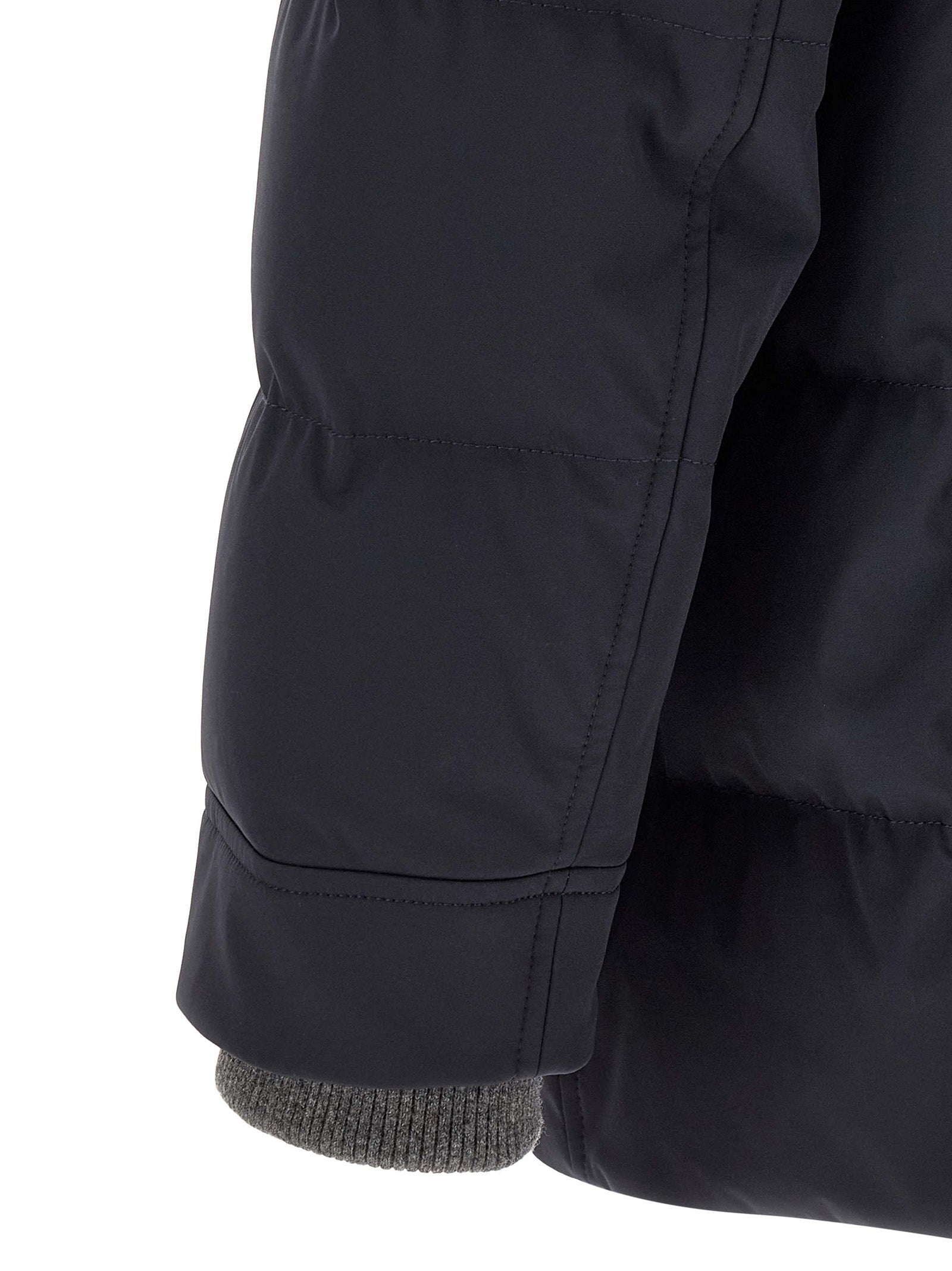 Brunello Cucinelli Blue Polyamide Men's Parka