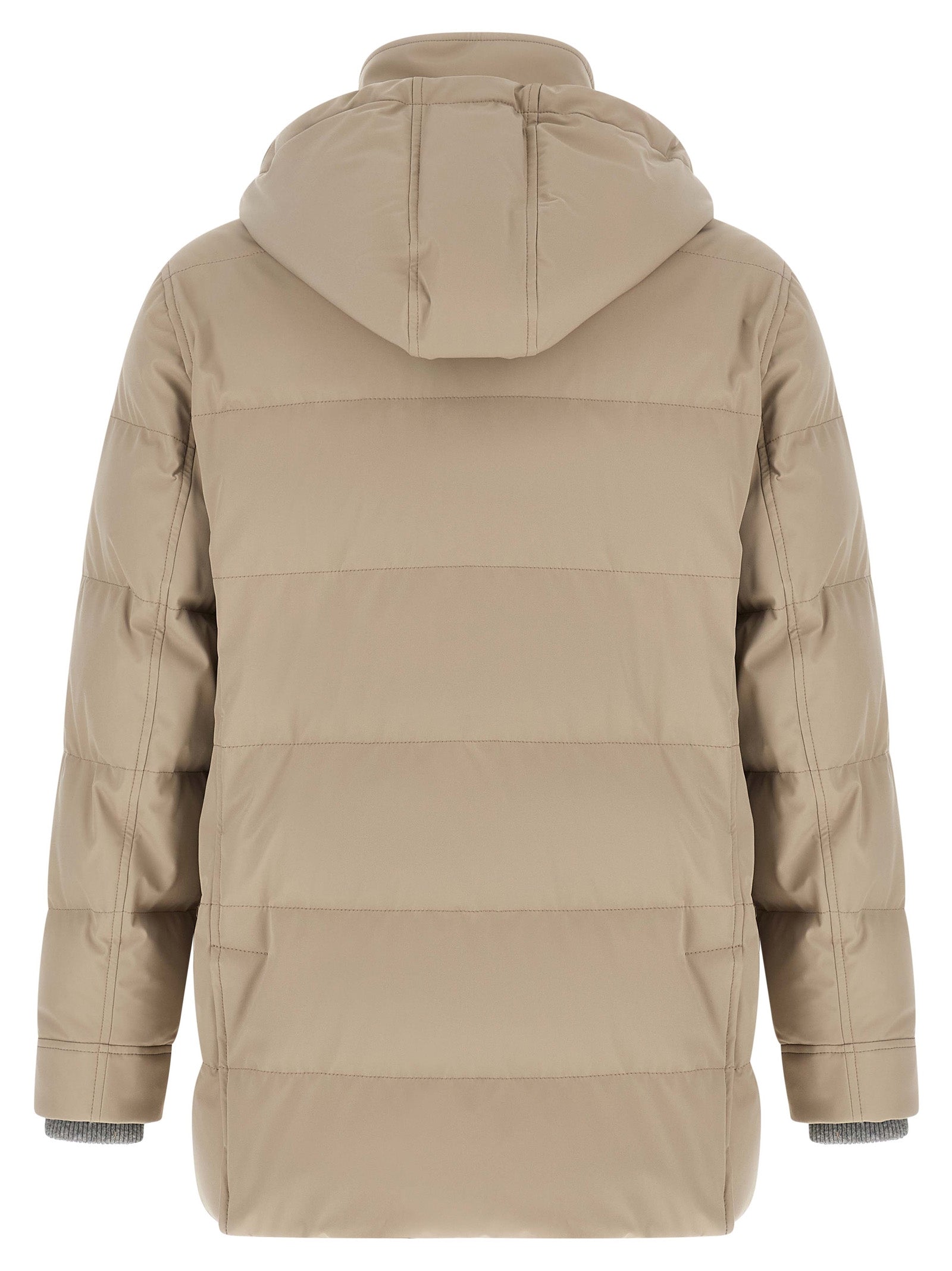 Brunello Cucinelli Beige Polyamide Men's Parka