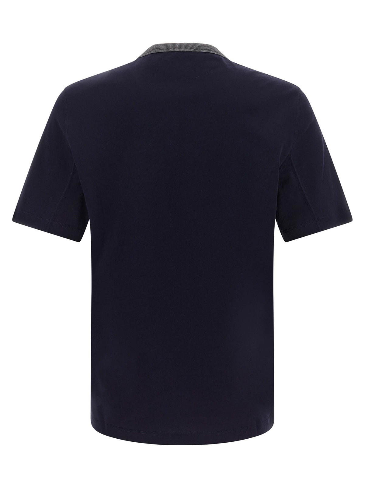 Brunello Cucinelli Blue Cotton Men's T-Shirt