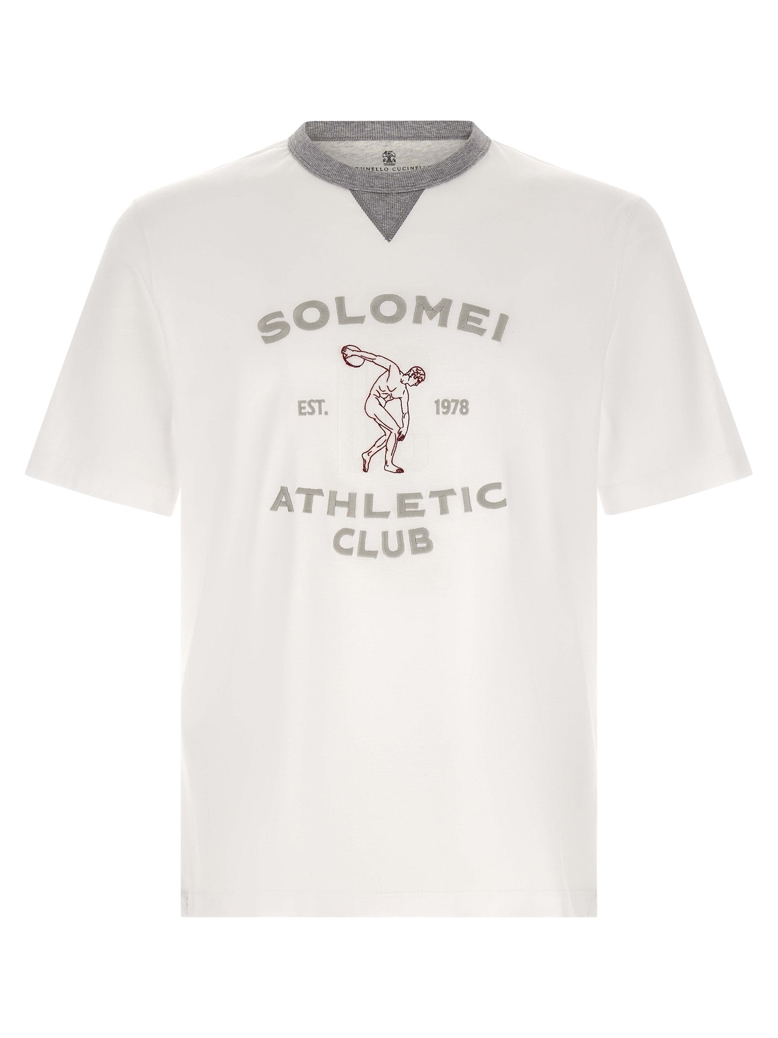 Brunello Cucinelli White Cotton Men's T-Shirt