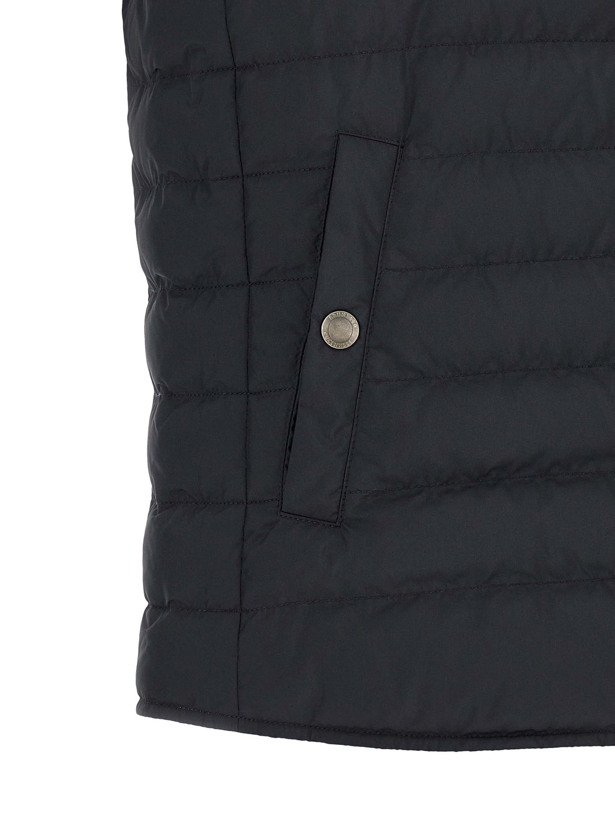 Brunello Cucinelli Blue Polyester Sleeveless Men's Jacket