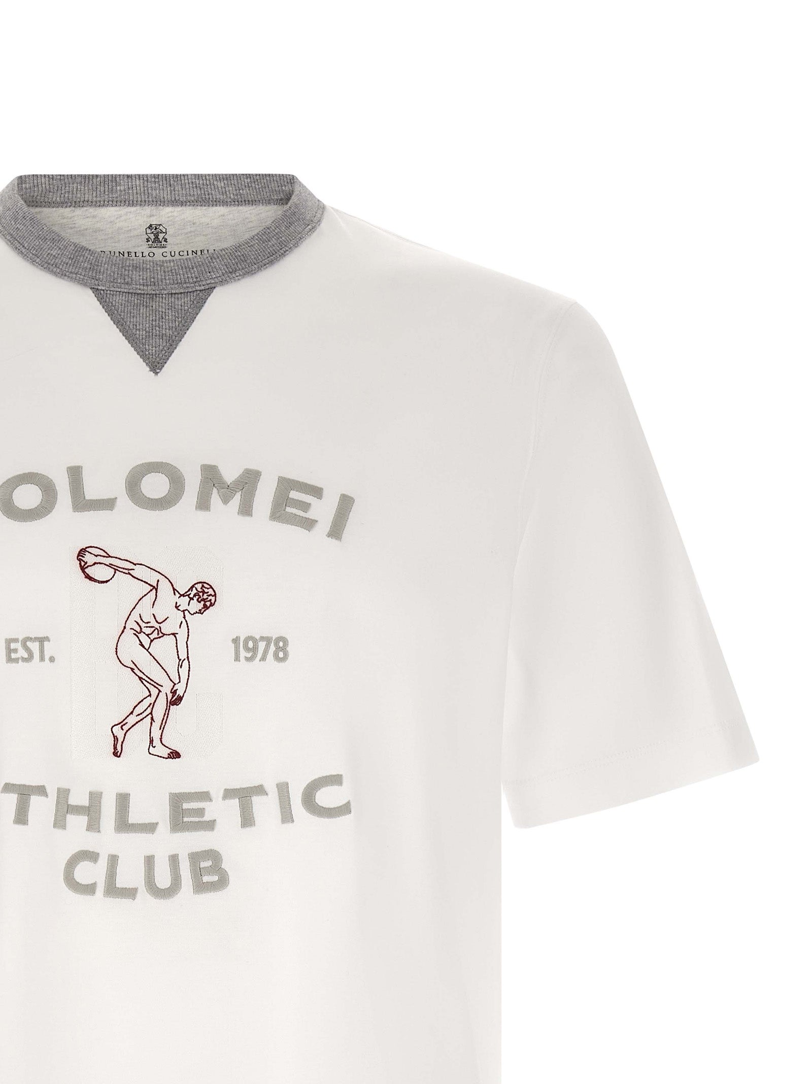 Brunello Cucinelli White Cotton Men's T-Shirt