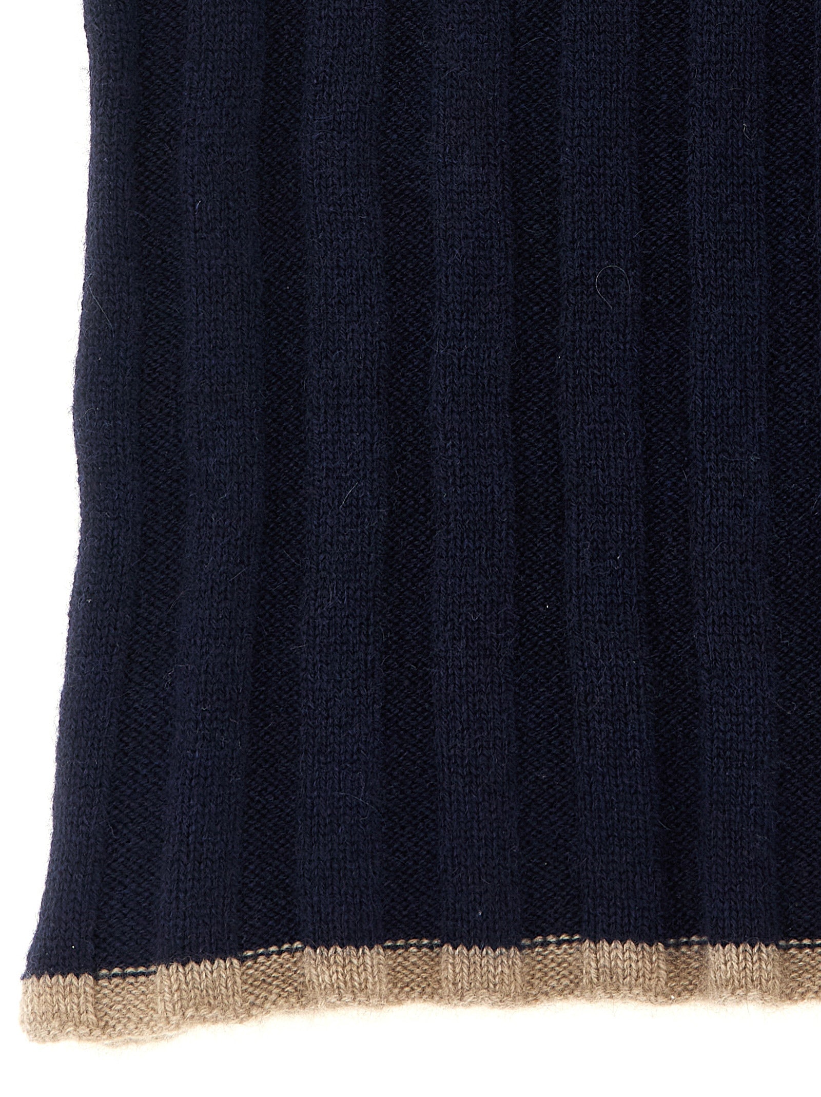 Brunello Cucinelli Blue Cashmere Men's Scarf