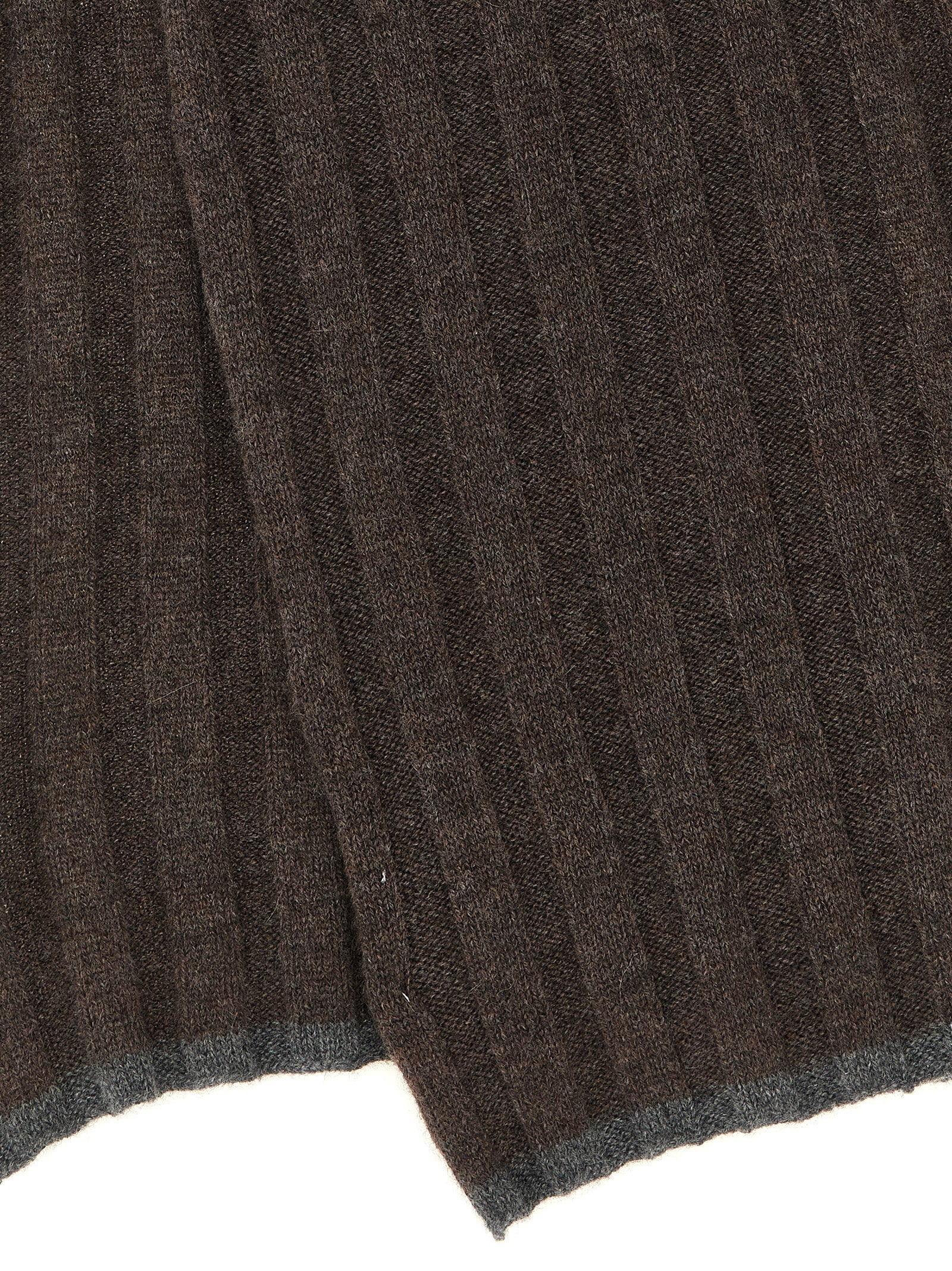 Brunello Cucinelli Brown Cashmere Men's Scarf