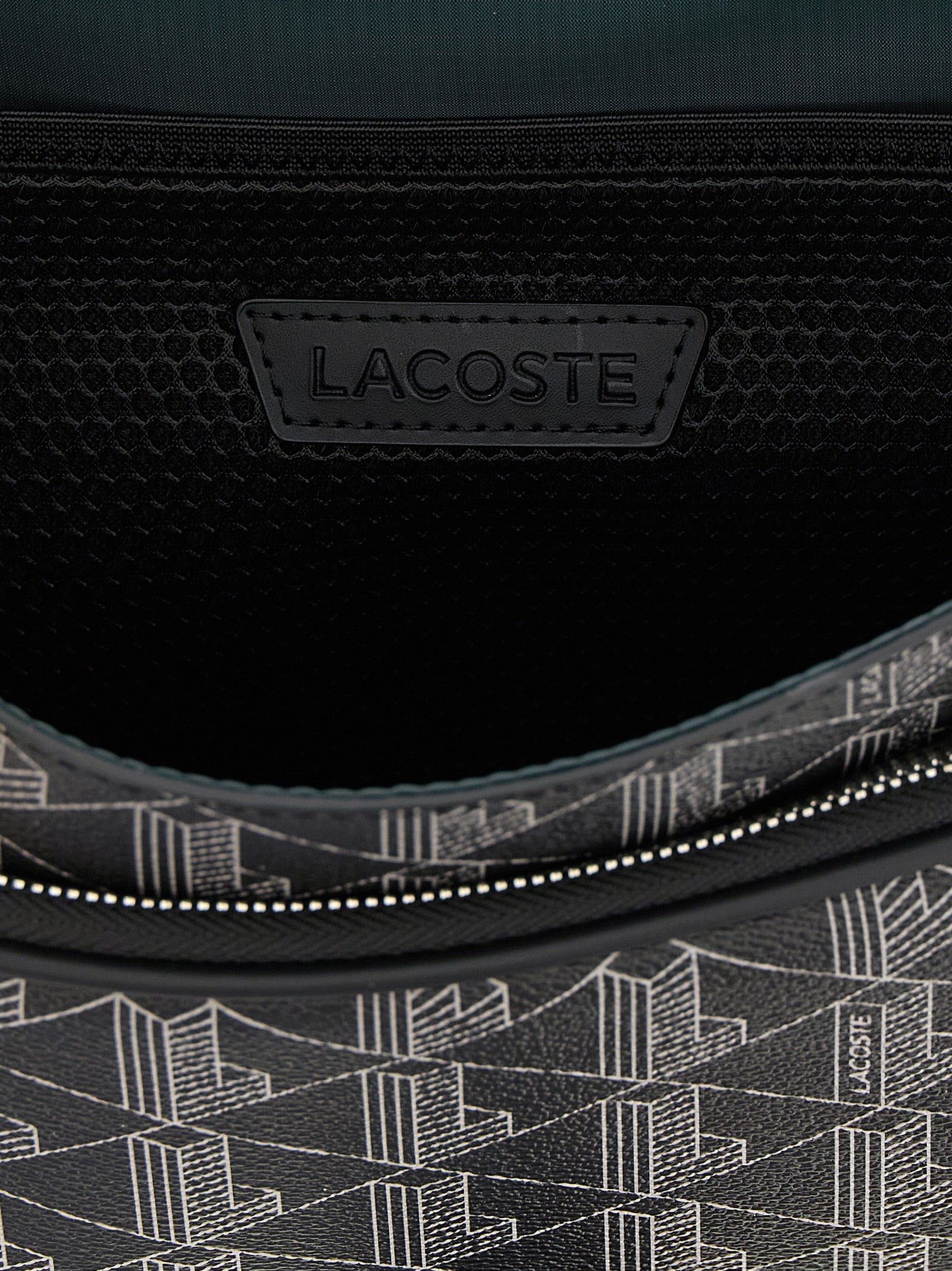 Lacoste Black Pvc Crossbody Men's Bag