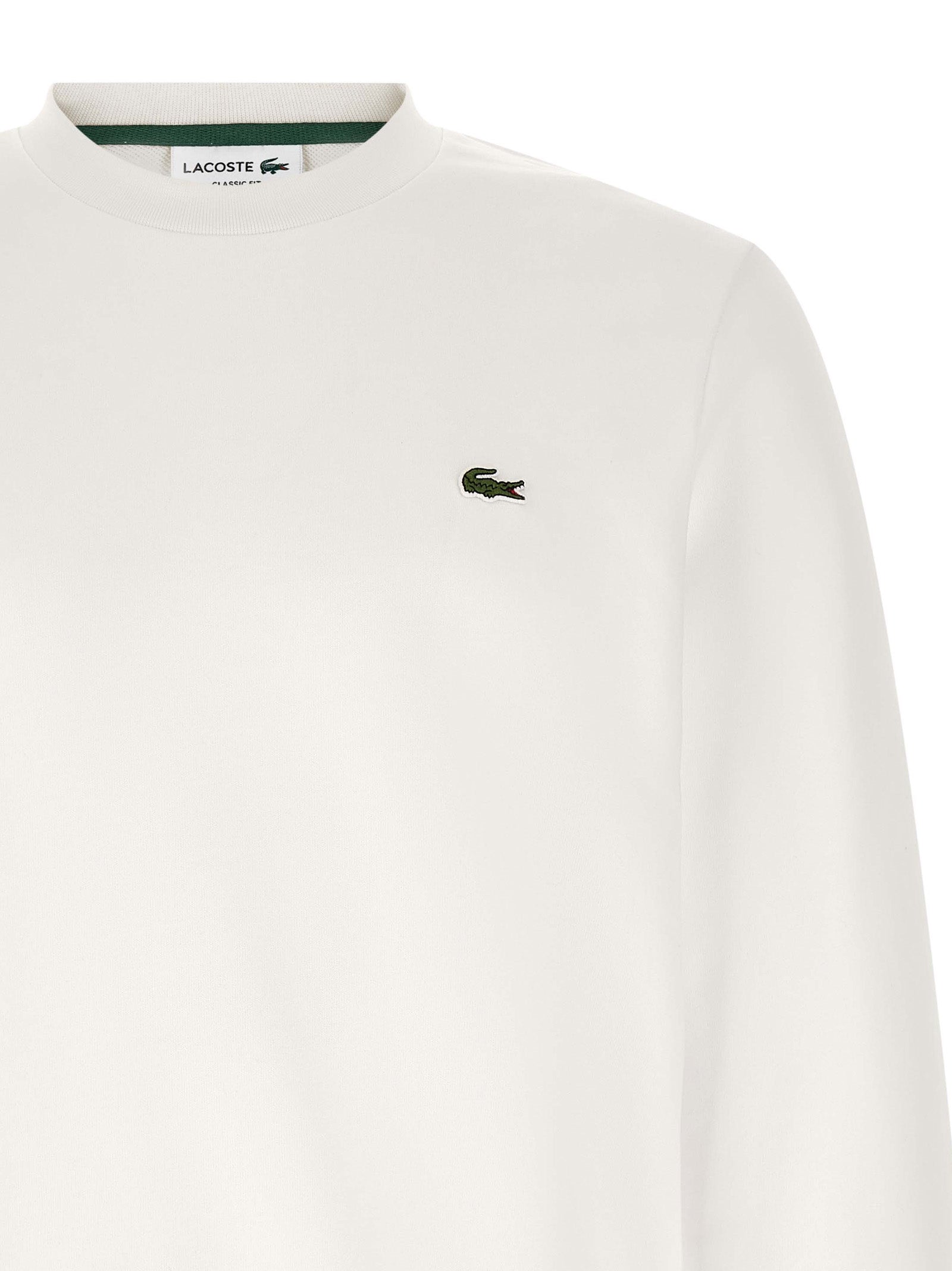 Lacoste White Cotton Men's Sweatshirt