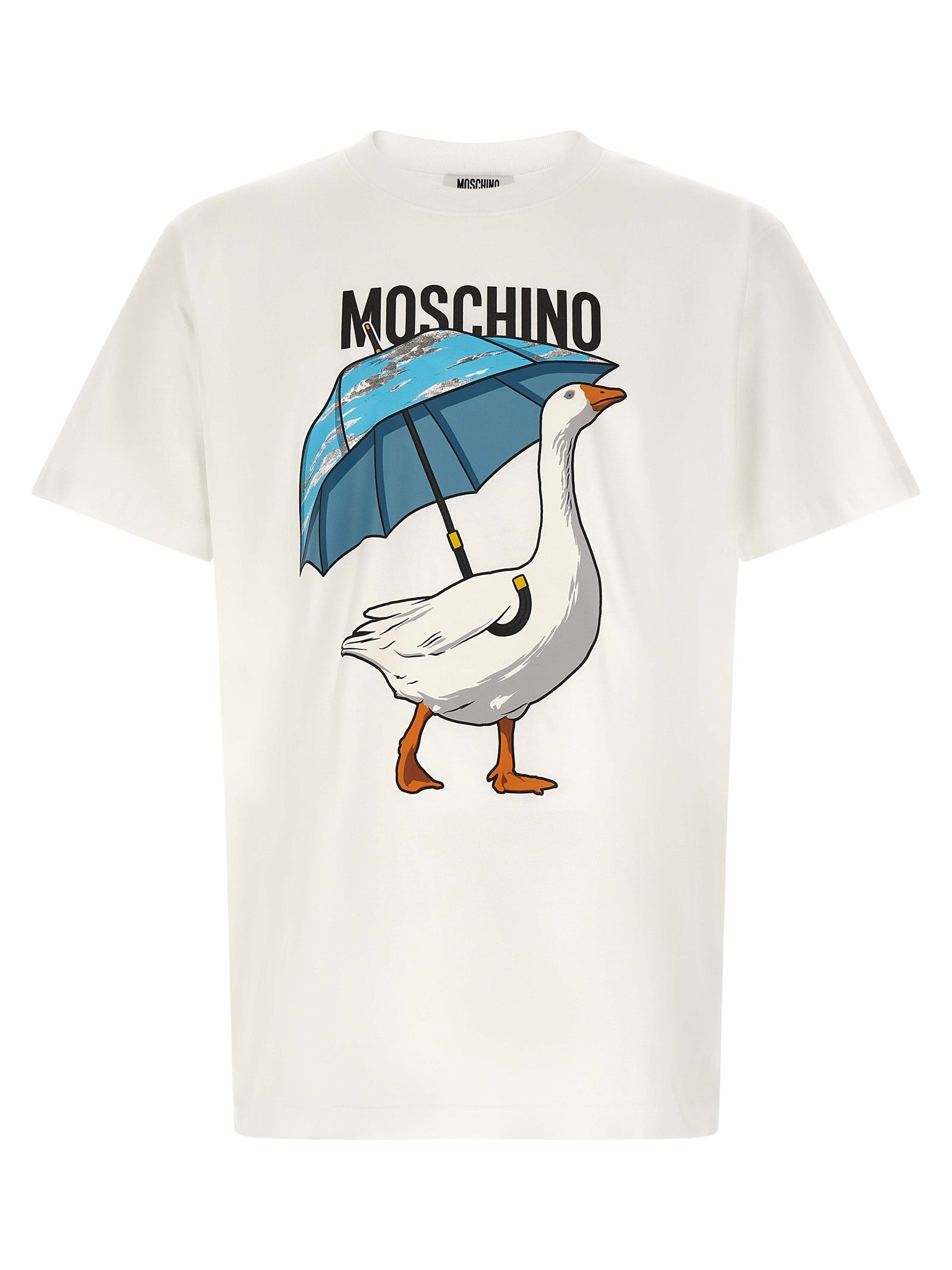 Moschino White Cotton Men's T-Shirt