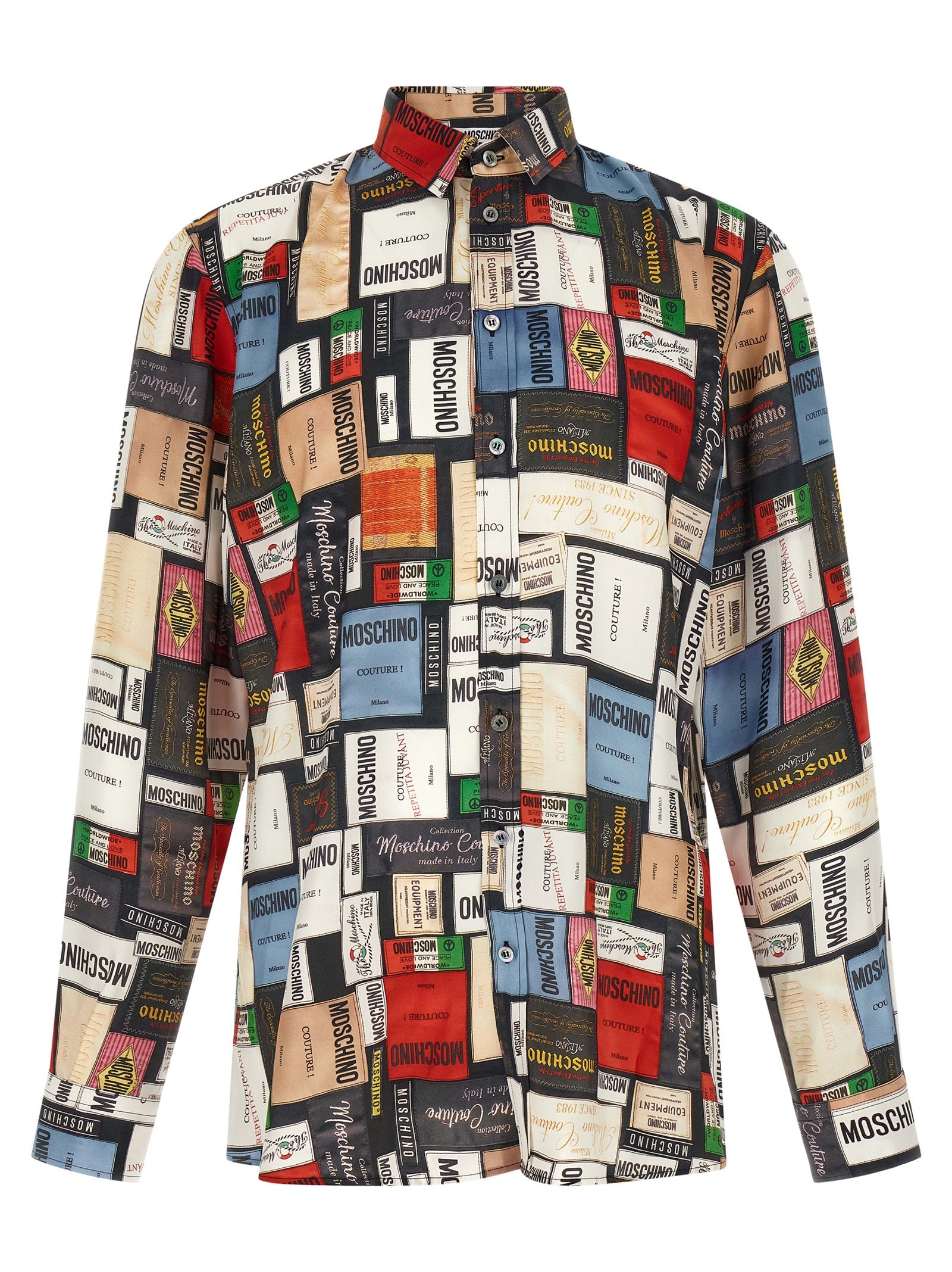 Moschino Multicolor Silk Men's Blouse