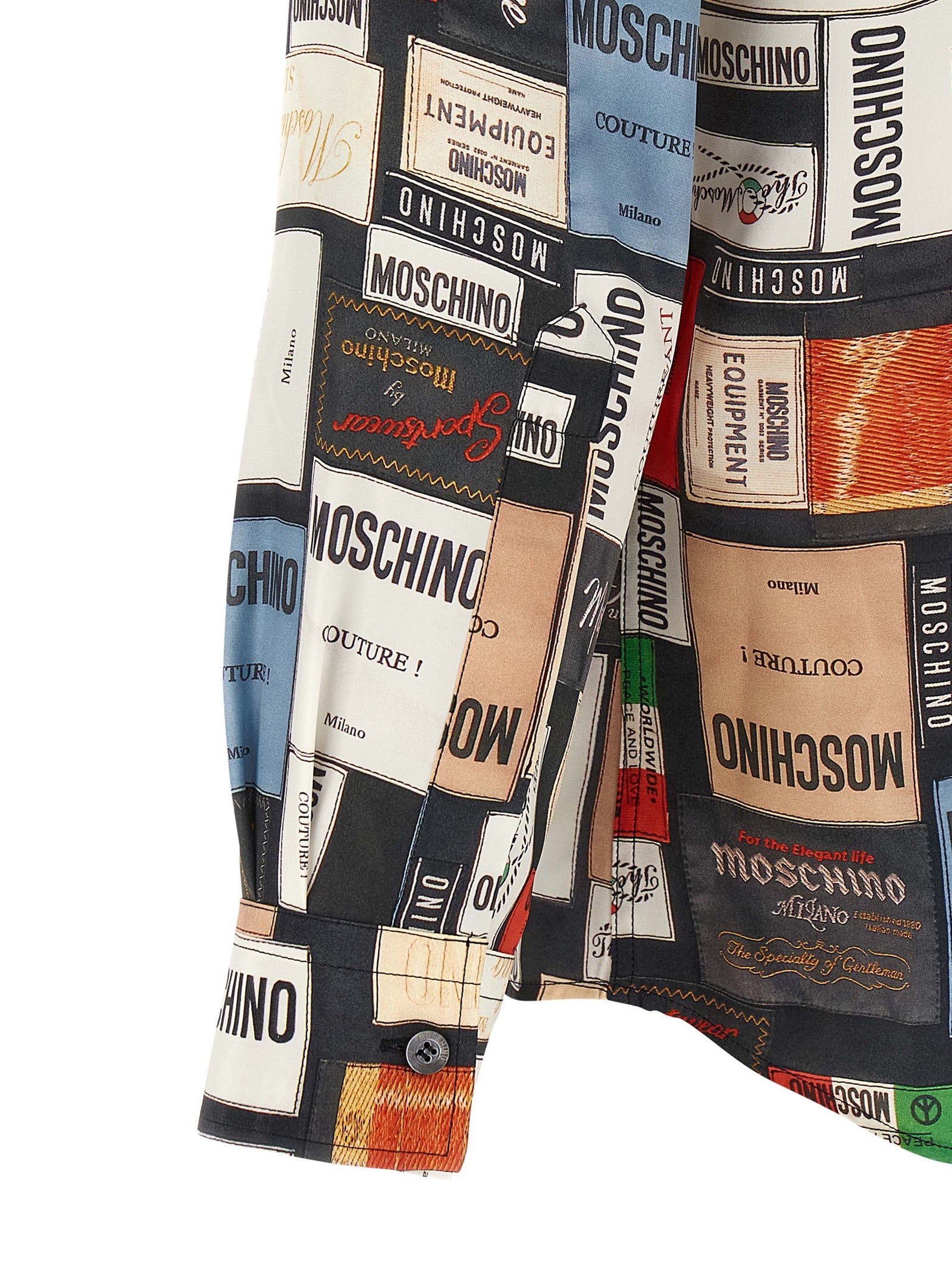 Moschino Multicolor Silk Men's Blouse