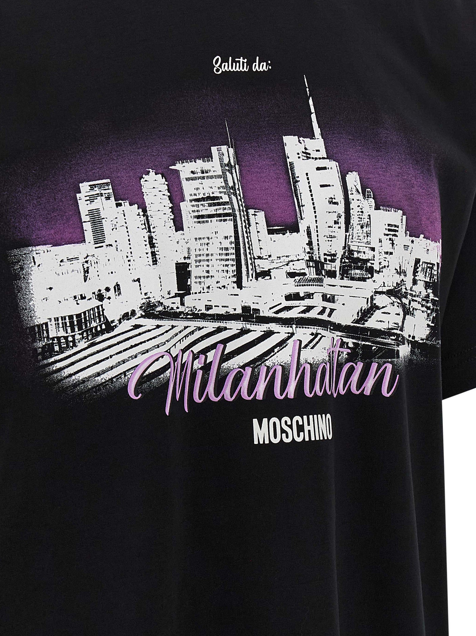 Moschino Black Cotton Men's T-Shirt